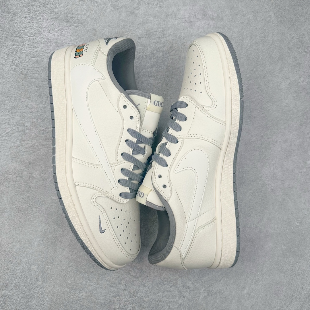 图片[3]-TS x Air Jordan AJ1 Low 倒钩低帮联名定制配色 DM6688-607 原厂内置气垫魔块 A模大底 头层小牛皮 鞋舌AJ原厂专用牛津布+AJ专用反口珍珠布+原厂无杂质高弹内里海棉+特殊封边弹力鞋带 尺码：36 36.5 37.5 38 38.5 39 40 40.5 41 42 42.5 43 44 44.5 45 46 47.5-选品中心