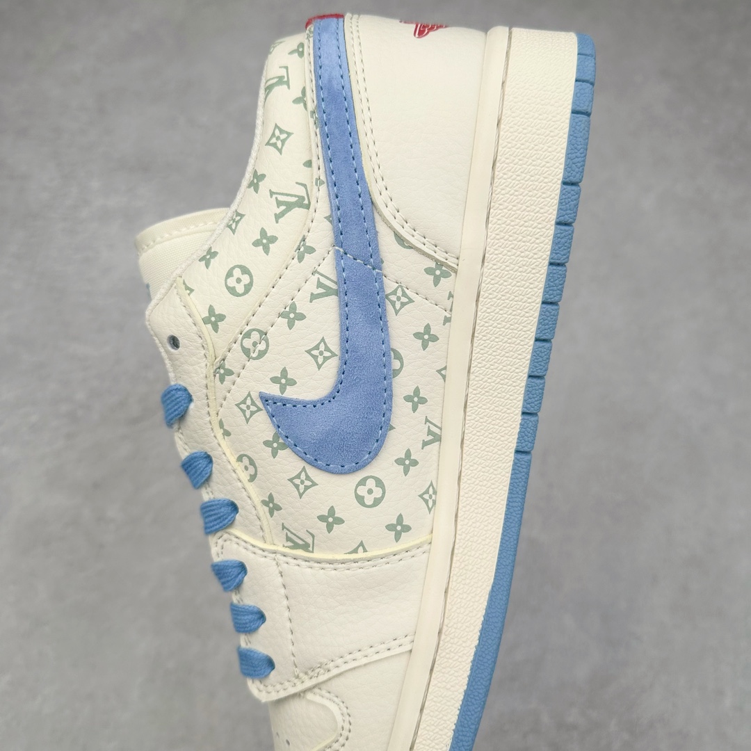 图片[7]-Air Jordan AJ1 Low 低帮系列定制配色 WG8850-008 原厂内置气垫魔块 A模大底 头层小牛皮 鞋舌AJ原厂专用牛津布+AJ专用反口珍珠布+原厂无杂质高弹内里海棉+特殊封边弹力鞋带 尺码：36 36.5 37.5 38 38.5 39 40 40.5 41 42 42.5 43 44 44.5 45 46-选品中心