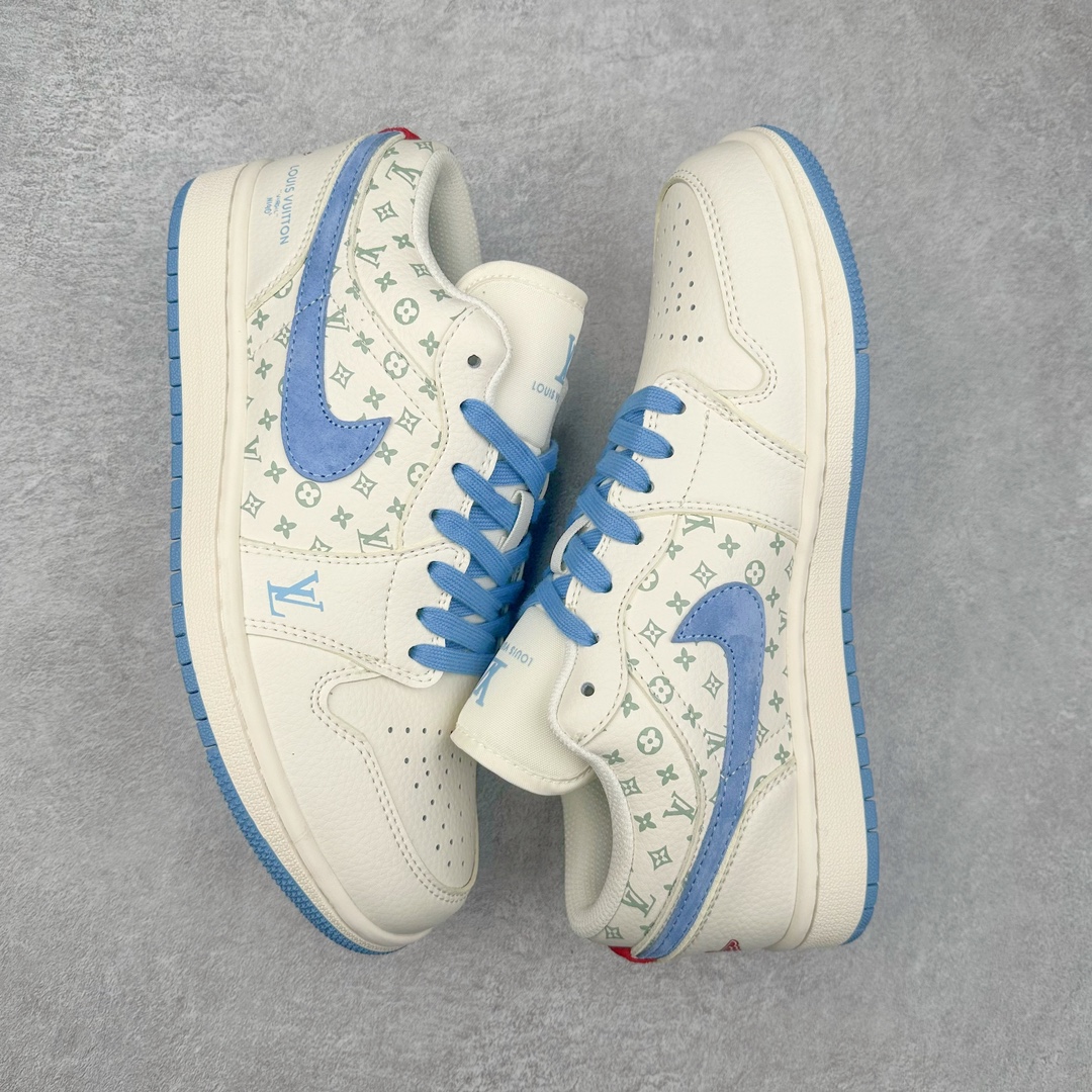 图片[3]-Air Jordan AJ1 Low 低帮系列定制配色 WG8850-008 原厂内置气垫魔块 A模大底 头层小牛皮 鞋舌AJ原厂专用牛津布+AJ专用反口珍珠布+原厂无杂质高弹内里海棉+特殊封边弹力鞋带 尺码：36 36.5 37.5 38 38.5 39 40 40.5 41 42 42.5 43 44 44.5 45 46-选品中心