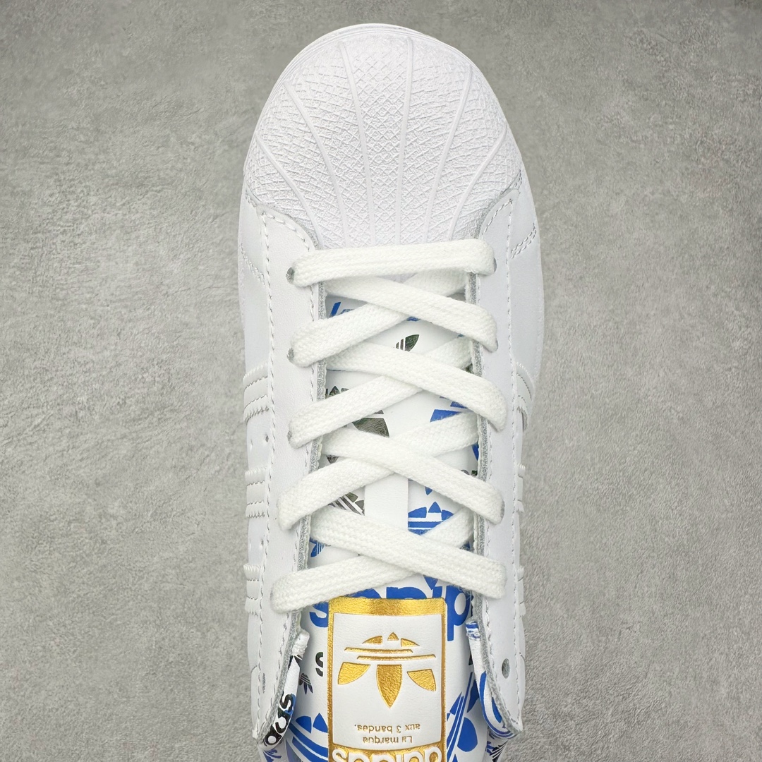 图片[4]-AD Originals Superstar 经典复古贝壳头板鞋 HO0186 诞生于1969年 是第一双将全皮面鞋 身与橡胶鞋头结合在一起的低帮篮球鞋 Superstar最开始 是作为高帮篮球鞋Pro Model的低帮版本而出现的 但因为其独特和醒目的橡胶鞋头造型而让大家熟知 被大家形象地称为\\\”shelltoe\\\”贝壳头 在70年代的美国职业篮球场上 接近3/4的NBA球员都将这双Superstar作为场上用鞋 80年代之后 经过不断的改良和发展 Superstar逐渐成为横跨时装、音乐、街头文化、休闲和运动等各大领域的时尚潮鞋 尺码：36 36.5 37 38 38.5 39 40 40.5 41 42 42.5 43 44 44.5 45-选品中心