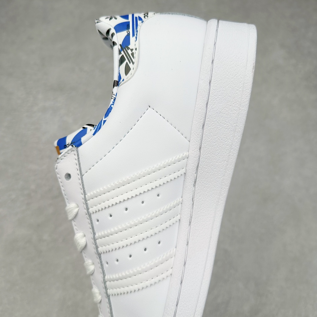 图片[7]-AD Originals Superstar 经典复古贝壳头板鞋 HO0186 诞生于1969年 是第一双将全皮面鞋 身与橡胶鞋头结合在一起的低帮篮球鞋 Superstar最开始 是作为高帮篮球鞋Pro Model的低帮版本而出现的 但因为其独特和醒目的橡胶鞋头造型而让大家熟知 被大家形象地称为\\\”shelltoe\\\”贝壳头 在70年代的美国职业篮球场上 接近3/4的NBA球员都将这双Superstar作为场上用鞋 80年代之后 经过不断的改良和发展 Superstar逐渐成为横跨时装、音乐、街头文化、休闲和运动等各大领域的时尚潮鞋 尺码：36 36.5 37 38 38.5 39 40 40.5 41 42 42.5 43 44 44.5 45-选品中心