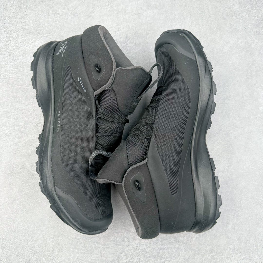 图片[3]-始祖鸟·Arc\’teryx Aerios FL 2 GTX M系列多功能攀登轻快型户外徒步运动鞋 中帮 #原楦原纸版开发版型 #采用防水泼处理耐磨帆布鞋面材质#鞋头加入防踢橡胶头盖设计 #搭载85%压缩EVA缓震中底技术 #外置vibram黄金耐磨锯齿外底❗️ 尺码：39 40 40.5 41 42 42.5 43 44 45-选品中心