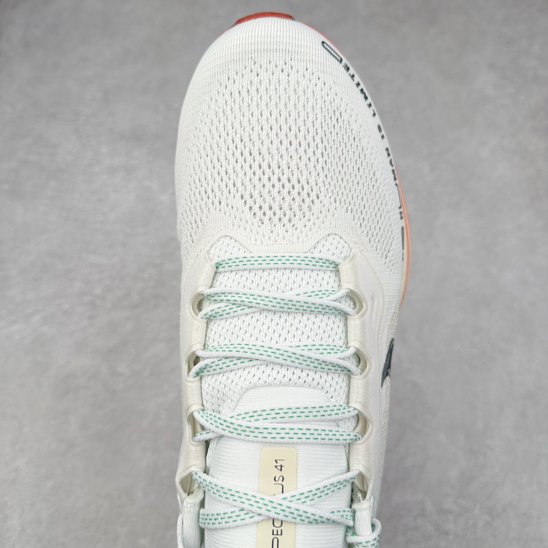 图片[4]-＃TG纯原 NK Zoom Pegasus 飞马41代马拉松系列网面透气缓震疾速跑鞋 HJ7037-100 拥有 Zoom Air 一如既往的稳定感和流畅感 鞋面采用工程网眼设计 为特定高热区域营造出色透气性 进一步增加鞋面的穿孔数量 让足部能够快速散热 中足搭配 Flywire 飞线 在高速运动时营造舒适稳定的贴合感 内置Zoon气垫加持 动力十足 尺码：36 36.5 37.5 38 38.5 39 40 40.5 41 42 42.5 43 44 44.5 45-选品中心