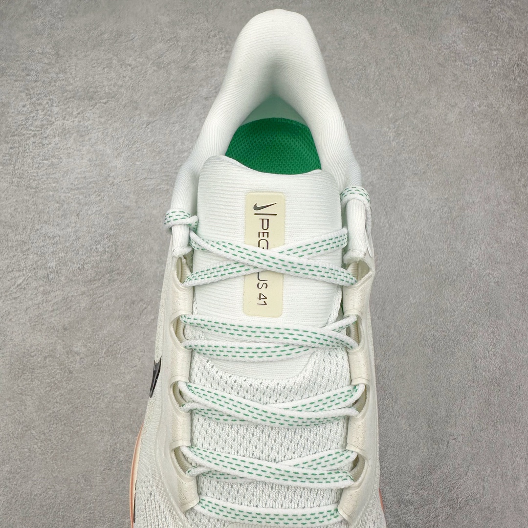 图片[5]-＃TG纯原 NK Zoom Pegasus 飞马41代马拉松系列网面透气缓震疾速跑鞋 HJ7037-100 拥有 Zoom Air 一如既往的稳定感和流畅感 鞋面采用工程网眼设计 为特定高热区域营造出色透气性 进一步增加鞋面的穿孔数量 让足部能够快速散热 中足搭配 Flywire 飞线 在高速运动时营造舒适稳定的贴合感 内置Zoon气垫加持 动力十足 尺码：36 36.5 37.5 38 38.5 39 40 40.5 41 42 42.5 43 44 44.5 45-选品中心