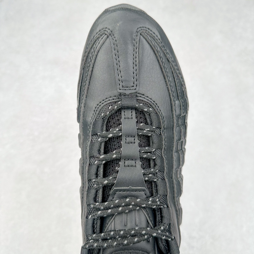 图片[4]-＃MX版 NK Air Max 95 复古减震气垫跑鞋 FN7273-001 经典重温 外单专供大厂出品 品质稳定 一百余色 终端操作 鞋款设计灵感源于人体构造 中底设计基于人体的脊柱构造 是整体设计的核心 尼龙孔眼代表了肋骨 而分层式面板和网眼象征着肌肉纤维和肉体组织 Air Max 95采用了两个独立的吹塑成型的Air-Sole单元 并首次在前掌使用可视化气垫设计 Swoosh logo夜当作一个 点符号放在了鞋子的后帮位置 20年的发展让 AIR MAX 95有了不同的故事 20年后再度面向世人的时候 焕然一新的面貌 让人有了另外一种清新脱俗的感觉 尺码：39 40 40.5 41 42 42.5 43 44 44.5 45 46 47.5 48-选品中心
