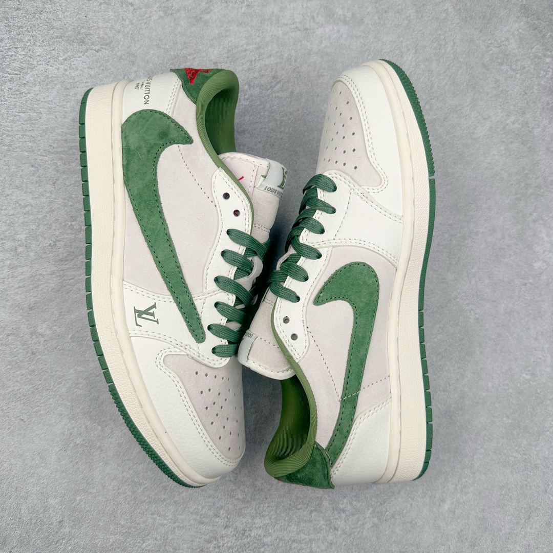 图片[3]-TS x Air Jordan AJ1 Low 倒钩低帮联名定制配色 XZ1268-005 原厂内置气垫魔块 A模大底 头层小牛皮 鞋舌AJ原厂专用牛津布+AJ专用反口珍珠布+原厂无杂质高弹内里海棉+特殊封边弹力鞋带 尺码：36 36.5 37.5 38 38.5 39 40 40.5 41 42 42.5 43 44 44.5 45 46 47.5-选品中心