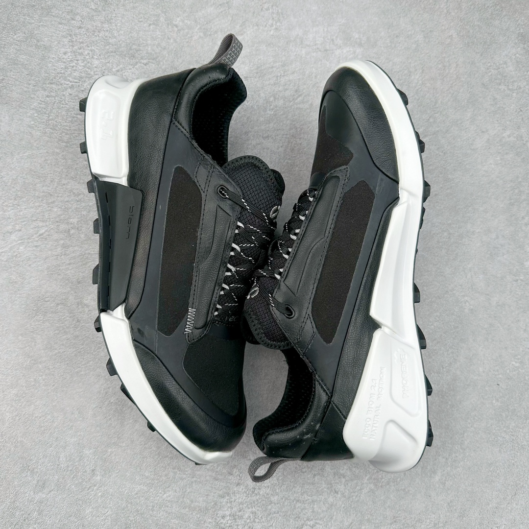 图片[3]-ECCO爱步BIOM男士户外越野运动鞋 缓震跑步鞋 健步2.1山地系列 黄景瑜户外运动同款 牛皮与纺织品拼接鞋面 时尚个性，出街有型 直接注塑工艺连接鞋面与鞋底 一体成型，合脚耐穿 创新鞋钉，橡胶外底 防滑耐磨 提供抓地力 多方位牵引力与稳定性能 稳固防护 循迹山野 尺码：39 40 41 42 43 44（正常码）-选品中心