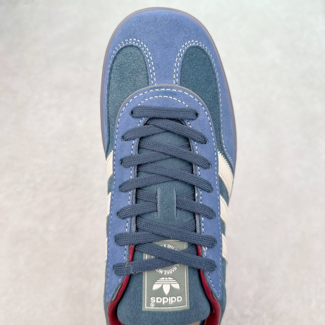 图片[4]-＃PB福利特价 AD Original Gazelle Indoor Trainers 瞪羚室内鞋系列低帮复古百搭休闲运动德训风板鞋 ID1008 高端零售特供批次 原厂定制长毛翻毛皮组合环保纤维革鞋面材质 内置环保海玻璃鞋垫 外置RB橡胶大底 产品品控稳定性领先行业 原厂全套原楦原纸板冲刀磨具开发 原厂皮料加持 原厂港宝加持定型后跟R度完美 将复古进行到底 简约流畅 三十年不变经典 这款Gazelle运动鞋 无论面料、配色、质感或设计 都只在重现其1991年原款的经典 皮革鞋面 撞色三条纹和鞋跟标的设计 力求呈现90年代的经典复古风潮 Samba火热的同时 也带动了其它的复古鞋型 Gazelle便是其中一只 Gazelle Indoor拥有包边更宽的T字型鞋头 更好的保护运动员的前掌 浓浓的复古氛围感 非常适合现在流行的Cleanfit风格 尺码：36 36⅔ 37⅓ 38 38⅔ 39⅓ 40 40⅔ 41⅓ 42 42⅔ 43⅓ 44 44⅔ 45 46-选品中心