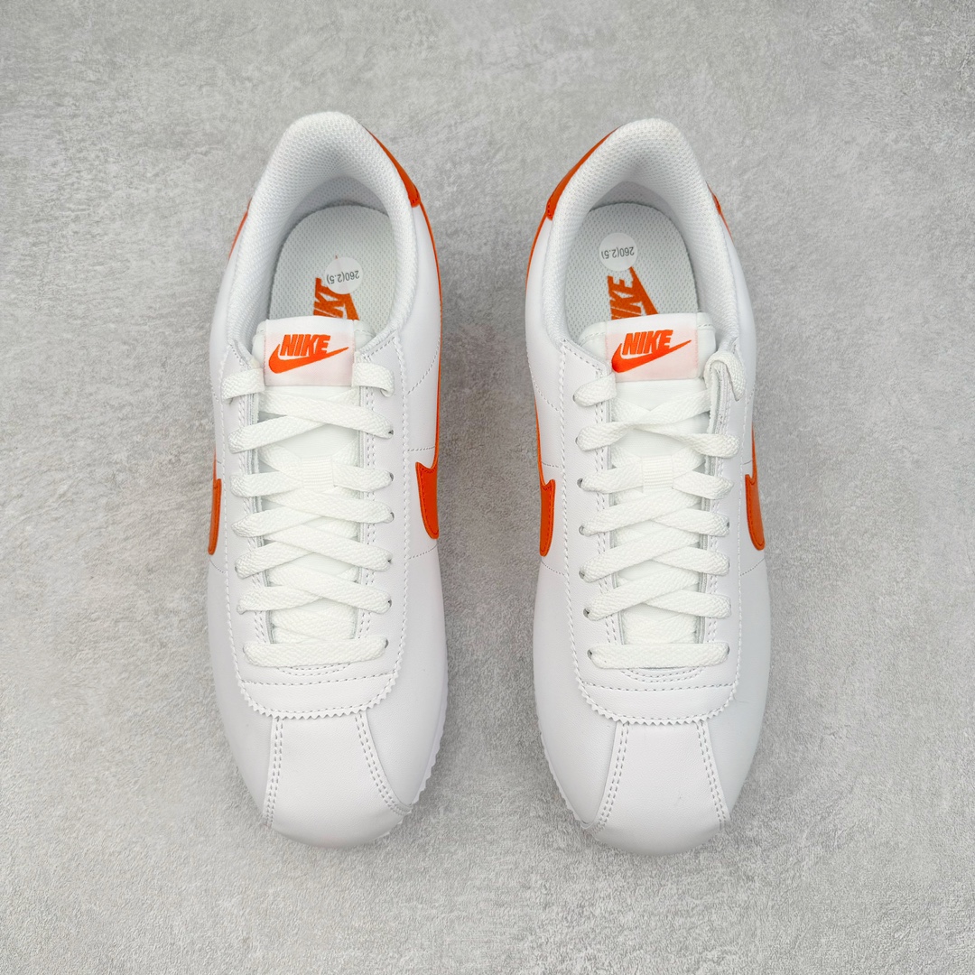 图片[2]-＃JC纯原 NK Classic Cortez Leather 阿甘复古初代皮革慢跑鞋 DM4044-102 实体平台指令订单 全套原纸板楦头开发 原厂数据大底磨具 一比一鞋头弧度高度鞋身弧度 细节品控鞋型随意对比 正确烫金高频细节 公司级标准检验QC 区分市面一切版本 完美复刻阿甘复古鞋型 尺码：35.5 36 36.5 37.5 38 38.5 39 40 40.5 41 42 42.5 43 44 45-选品中心