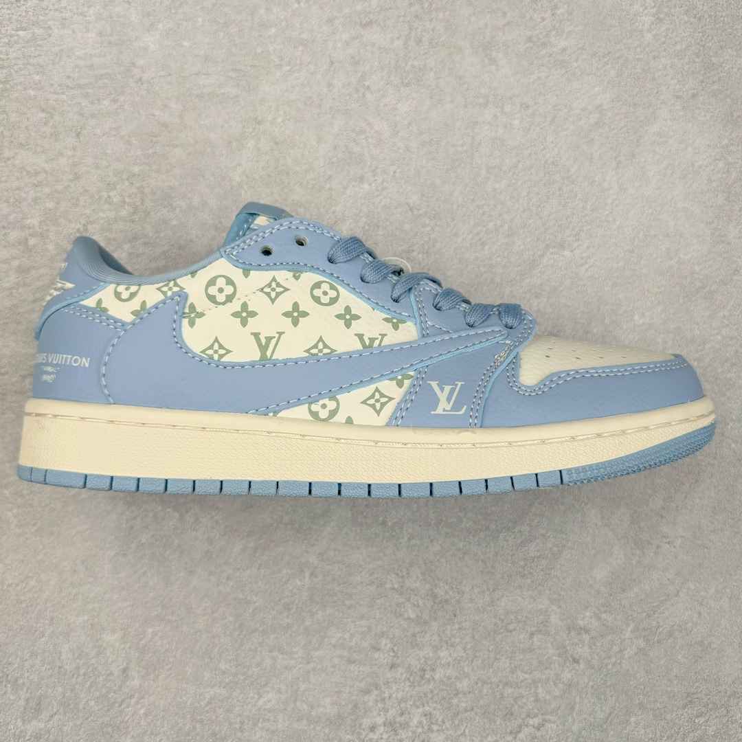 TS x Air Jordan AJ1 Low 倒钩低帮联名定制配色 LX1988-104 原厂内置气垫魔块 A模大底 头层小牛皮 鞋舌AJ原厂专用牛津布+AJ专用反口珍珠布+原厂无杂质高弹内里海棉+特殊封边弹力鞋带 尺码：36 36.5 37.5 38 38.5 39 40 40.5 41 42 42.5 43 44 44.5 45 46 47.5-选品中心