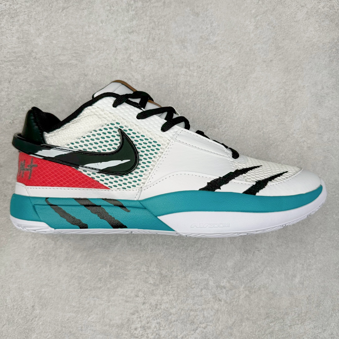 NK Zoom JA 1 EP 莫兰特一代低帮休闲运动篮球鞋 HJ7929-100 采用透气轻量网织鞋面材质 配置两枚圆形Zoom Air纤维气垫及后掌缓震泡棉材质 分段式结构防滑橡胶外底 尺码 39 40 40.5 41 42 42.5 43 44 44.5 45 46 47.5-选品中心