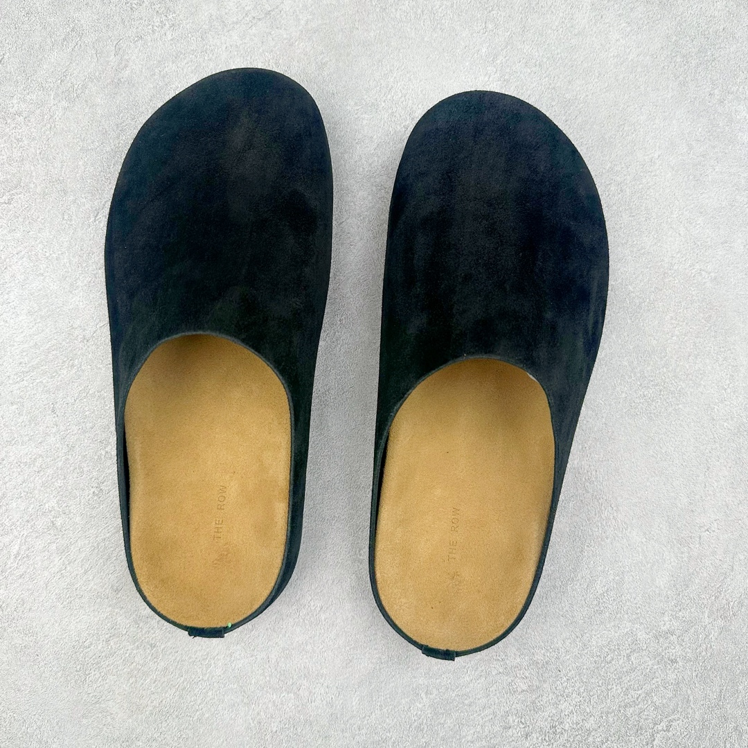 图片[3]-＃DC The Row Boston VL TR软木底包头拖鞋 天鹅绒般的绒面革赋子休闲的经典外观 四季皆宜 柔软的鞋床采用额外的泡沫缓冲层 提供额外的舒适感和全天支撑 全网独家首发 源于德国的严谨工艺 牛巴戎面 中层松木 EVA 三层组合大底 优质牛皮面料五金扣 出口订单 尺码：35-45-选品中心