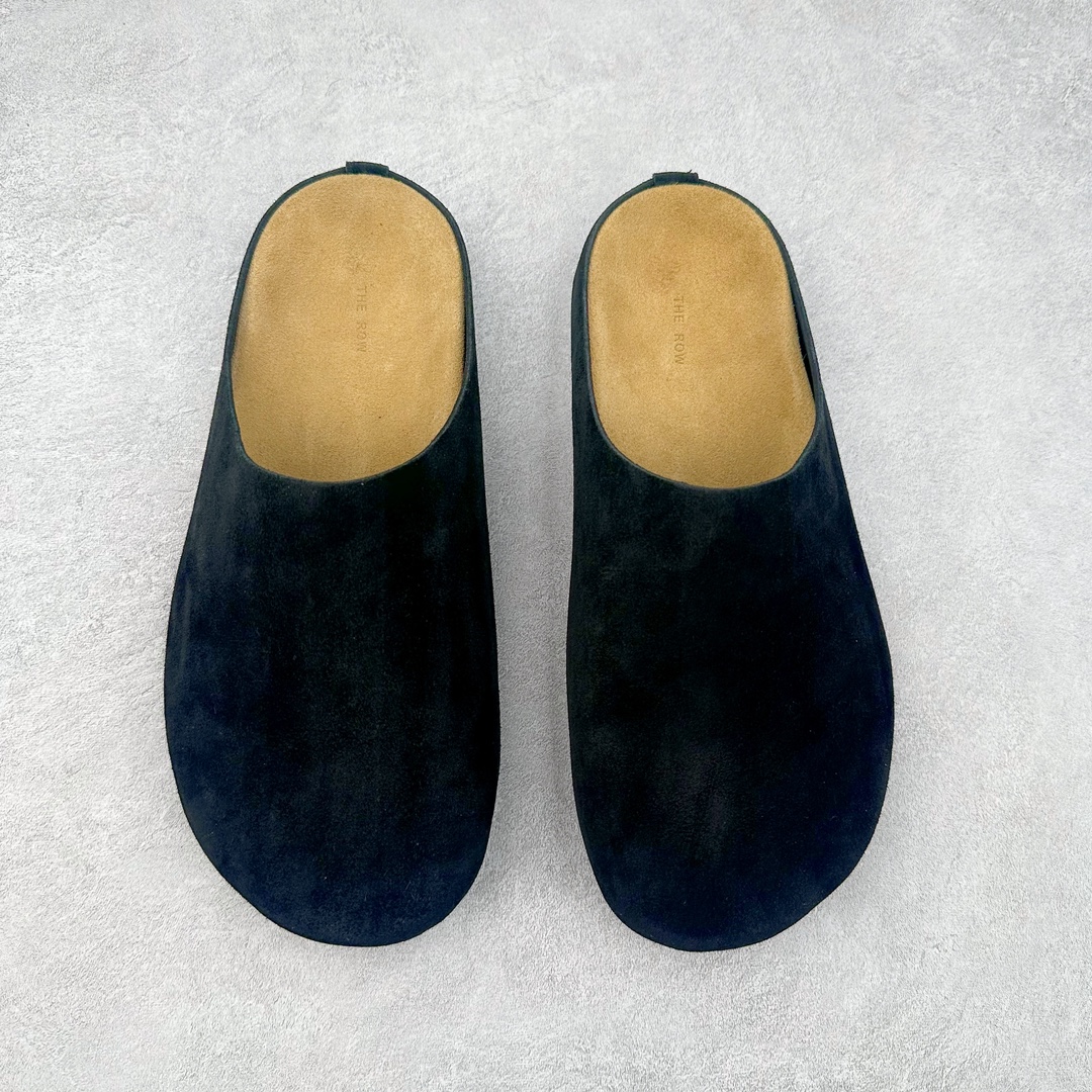 图片[2]-＃DC The Row Boston VL TR软木底包头拖鞋 天鹅绒般的绒面革赋子休闲的经典外观 四季皆宜 柔软的鞋床采用额外的泡沫缓冲层 提供额外的舒适感和全天支撑 全网独家首发 源于德国的严谨工艺 牛巴戎面 中层松木 EVA 三层组合大底 优质牛皮面料五金扣 出口订单 尺码：35-45-选品中心