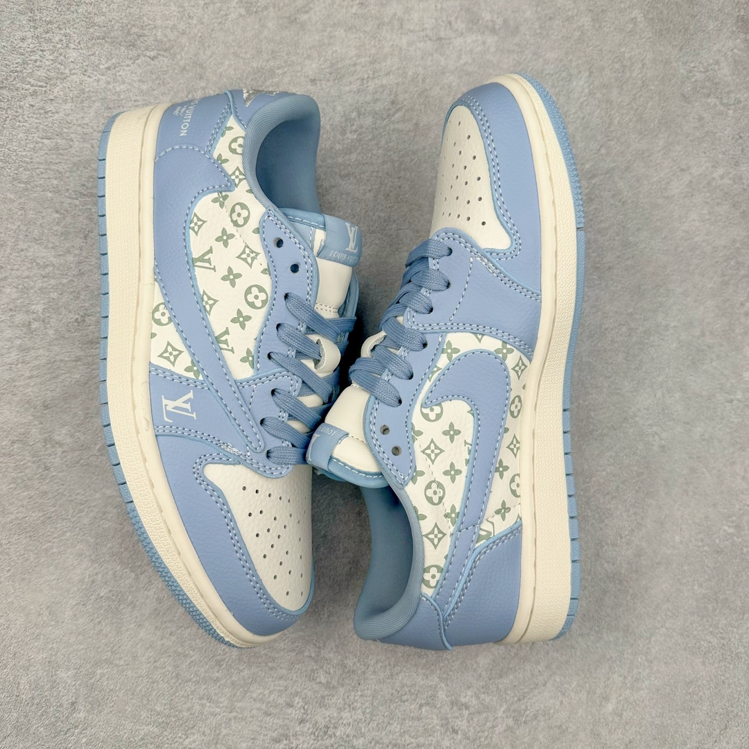 图片[3]-TS x Air Jordan AJ1 Low 倒钩低帮联名定制配色 LX1988-104 原厂内置气垫魔块 A模大底 头层小牛皮 鞋舌AJ原厂专用牛津布+AJ专用反口珍珠布+原厂无杂质高弹内里海棉+特殊封边弹力鞋带 尺码：36 36.5 37.5 38 38.5 39 40 40.5 41 42 42.5 43 44 44.5 45 46 47.5-选品中心