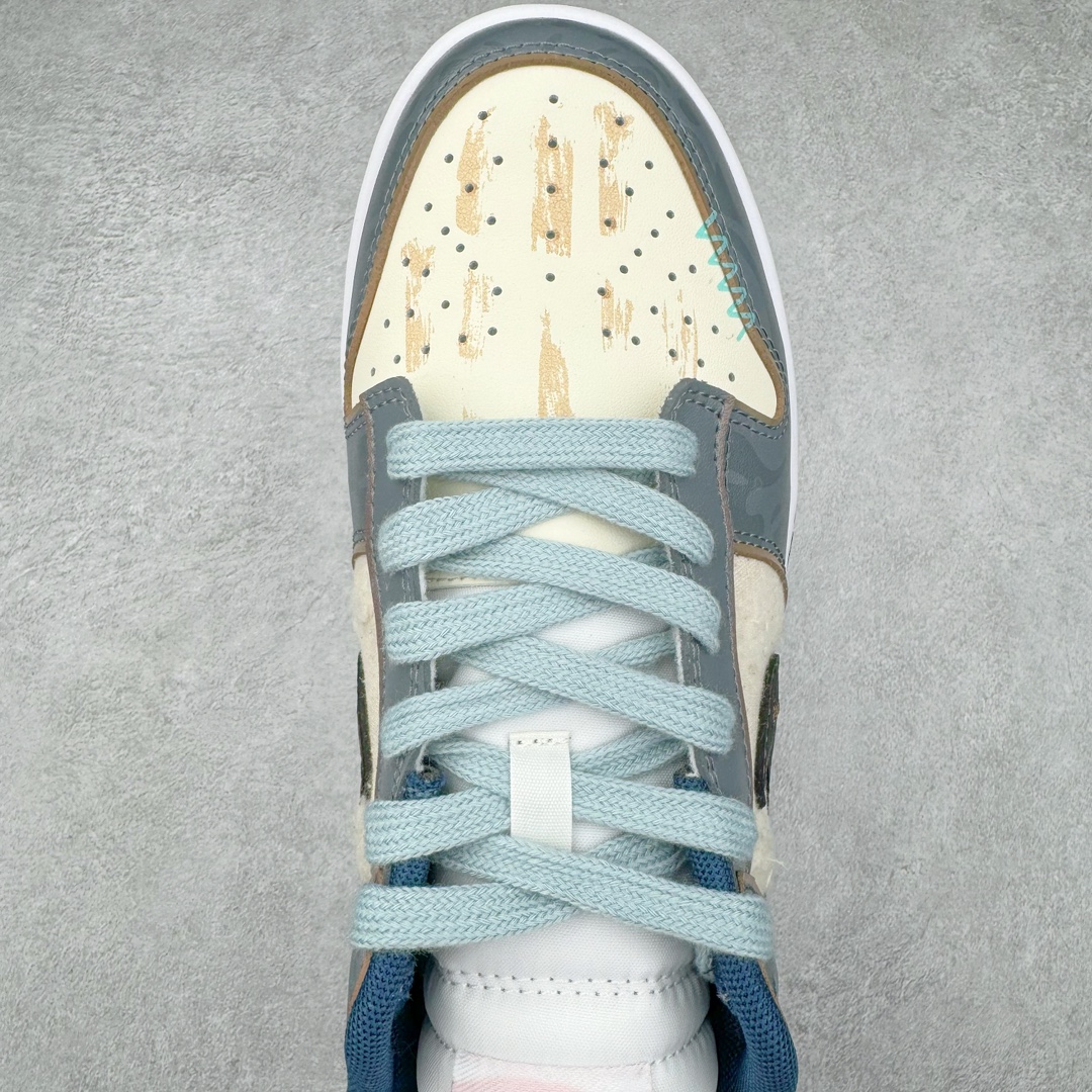 图片[4]-＃YC纯原 NK Dunk Low 航海时代 探浪寻 DD1391-400 定制系列天花板 无原鞋不开发 全系列得物原鞋一比一校对开发 配色持续更新中 终端对接 优势输出 全套原厂楦头原纸板数据档案倾力打造 原汁原味莞产 极致还原 圈内最强针车工艺 高端零售指定版 广东原厂配套原盒原标 鞋盒分三个尺码段 原厂冲刀 超高清洁度 全鞋零毛边皮料切割 采用原厂百宏鞋带以及原厂百宏织唛舌标 内标可供原厂几率过验 进口原装条纹中底布 四线拉帮白色点胶 原厂拉帮手法遵循公司 原厂电绣 极致还原 尺码：35.5 36 36.5 37.5 38 38.5 39 40-选品中心