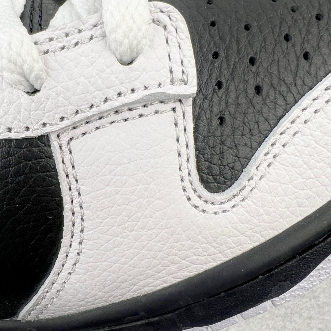 图片[15]-＃M纯原福利 NK Dunk Low 白黑反转熊猫 FD9064-011 圈内最强 零售首选 独家原厂航空铝磨具打磨大底 鞋头坡度极致还原 原盒原配 圈内天花板工艺 原厂冲刀 超高清洁度 全鞋零毛边皮料切割 全套原楦原模倾力打造完美版型 采用原厂百宏鞋带以及原厂百宏织唛舌标 内标可供原厂几率过验 原厂中底布黄色点胶 原厂中底布拉帮走线遵循公司‼️ 尺码：36 36.5 37.5 38 38.5 39 40 40.5 41 42 42.5 43 44 44.5 45 46 47.5-选品中心