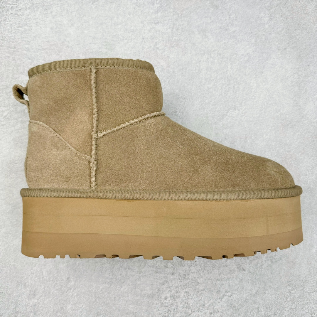 ＃SP原厂 UGG 5854 周冬雨短筒厚底秋冬羊皮毛一体雪地靴 全鞋采用ZP同厂 隆丰A级澳洲进口羊皮毛一体 品牌代工厂生产线 完全遵循ZP工艺流程 代工厂原厂版师 秉承无原鞋不开发选择 注重每一处细节 市面最正版型 TREADLITE\\\