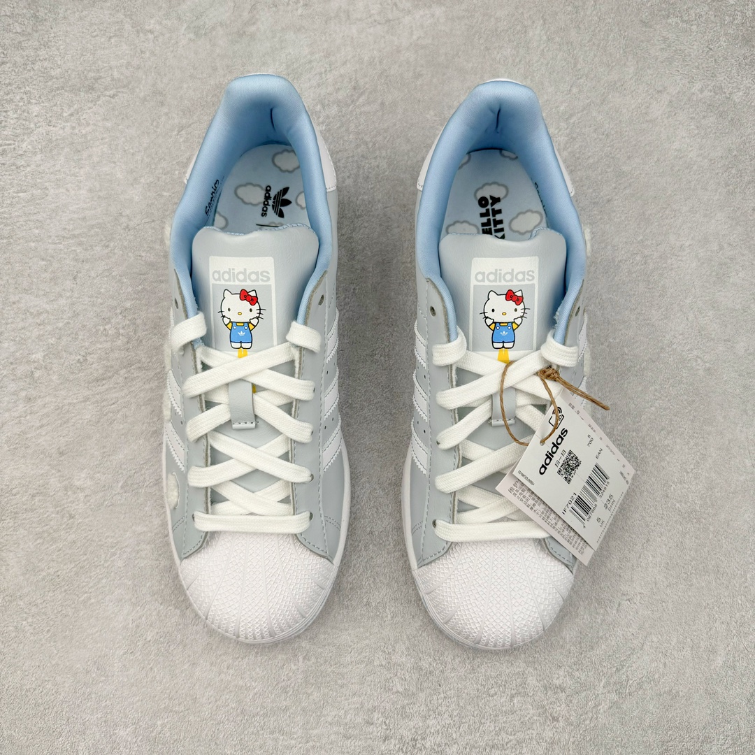 图片[2]-＃M纯原 AD Originals Superstar 经典贝壳头休闲板鞋 IF7021 头层抗裂牛皮加持 2024全新细节 注意区分旧版 随意对比市面 知名大厂出品 正常个位数利润的单价 百分百全新货品 零氧化发霉 给足利润空间操作 独家控货 平台正单 全套原纸板楦头开发 每道工序同步公司流程 确保原汁原味 完美呈现原鞋版型 原厂高频磨具加持 精准内部资源对接 Logo字体百分百还原 全鞋电脑针车 Logo针车间距针数原版一致 皮料切割冲裁零瑕疵 原鞋一致含胶量超耐磨大底 大几率过验 不对比市面只对比原鞋 只服务最高端市场 诞生于1969年 是第一双将全皮面鞋 身与橡胶鞋头结合在一起的低帮篮球鞋 Superstar最开始 是作为高帮篮球鞋Pro Model的低帮版本而出现的 但因为其独特和醒目的橡胶鞋头造型而让大家熟知 被大家形象地称为\\\”shelltoe\\\”贝壳头 在70年代的美国职业篮球场上 接近3/4的NBA球员都将这双Superstar作为场上用鞋 80年代之后 经过不断的改良和发展 Superstar逐渐成为横跨时装、音乐、街头文化、休闲和运动等各大领域的时尚潮鞋 尺码：36 36.5 37 38 38.5 39 40 40.5 41 42 42.5 43 44 44.5 45 46-选品中心