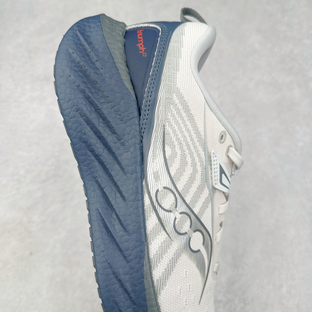 图片[6]-＃SG纯原 Saucony Triumph 22 索康尼胜利22代旗舰级缓震型跑鞋 性能相比前几代再升级：鞋面采用全新升级的工学网设计 贴合脚部更透气 中底部分使用最新的PWRRUN+材质 搭配PWRRUN+鞋垫使中底的大幅加厚 10mm坡差进一步提供缓震、回弹性能 内底则采用了FORMFIT动态适应系统 动态契合脚型 提升包裹性和舒适性 提供更卓越的动态回馈体验 XT-900橡胶大底 可提供良好的抓地力和较强抗磨性能 尺码：35.5 36 36.5 37.5 38 38.5 39 40 40.5 41 42 42.5 43 44 44.5 45-选品中心