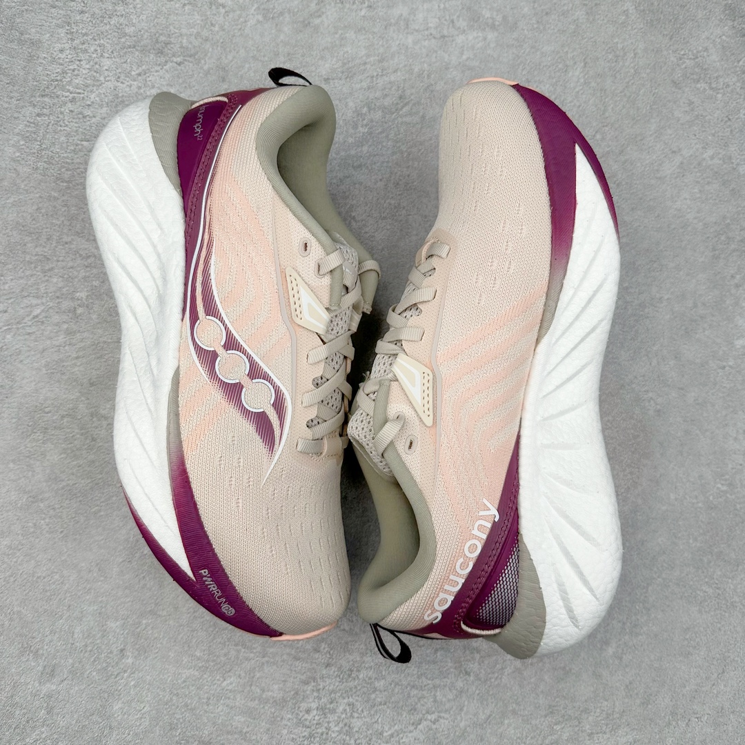 图片[3]-＃SG纯原 Saucony Triumph 22 索康尼胜利22代旗舰级缓震型跑鞋 性能相比前几代再升级：鞋面采用全新升级的工学网设计 贴合脚部更透气 中底部分使用最新的PWRRUN+材质 搭配PWRRUN+鞋垫使中底的大幅加厚 10mm坡差进一步提供缓震、回弹性能 内底则采用了FORMFIT动态适应系统 动态契合脚型 提升包裹性和舒适性 提供更卓越的动态回馈体验 XT-900橡胶大底 可提供良好的抓地力和较强抗磨性能 尺码：35.5 36 36.5 37.5 38 38.5 39 40 40.5 41 42 42.5 43 44 44.5 45-选品中心
