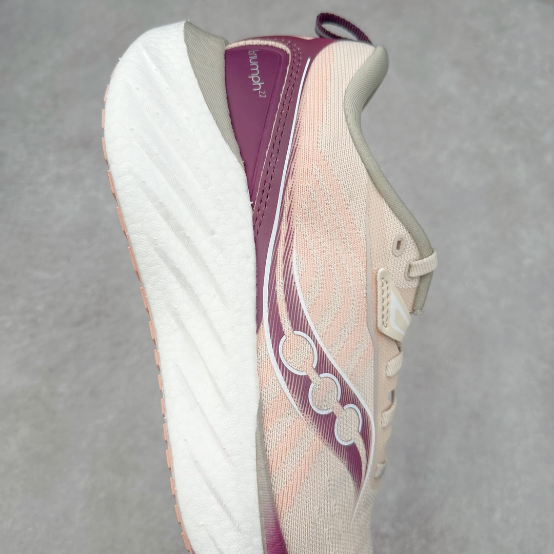 图片[6]-＃SG纯原 Saucony Triumph 22 索康尼胜利22代旗舰级缓震型跑鞋 性能相比前几代再升级：鞋面采用全新升级的工学网设计 贴合脚部更透气 中底部分使用最新的PWRRUN+材质 搭配PWRRUN+鞋垫使中底的大幅加厚 10mm坡差进一步提供缓震、回弹性能 内底则采用了FORMFIT动态适应系统 动态契合脚型 提升包裹性和舒适性 提供更卓越的动态回馈体验 XT-900橡胶大底 可提供良好的抓地力和较强抗磨性能 尺码：35.5 36 36.5 37.5 38 38.5 39 40 40.5 41 42 42.5 43 44 44.5 45-选品中心