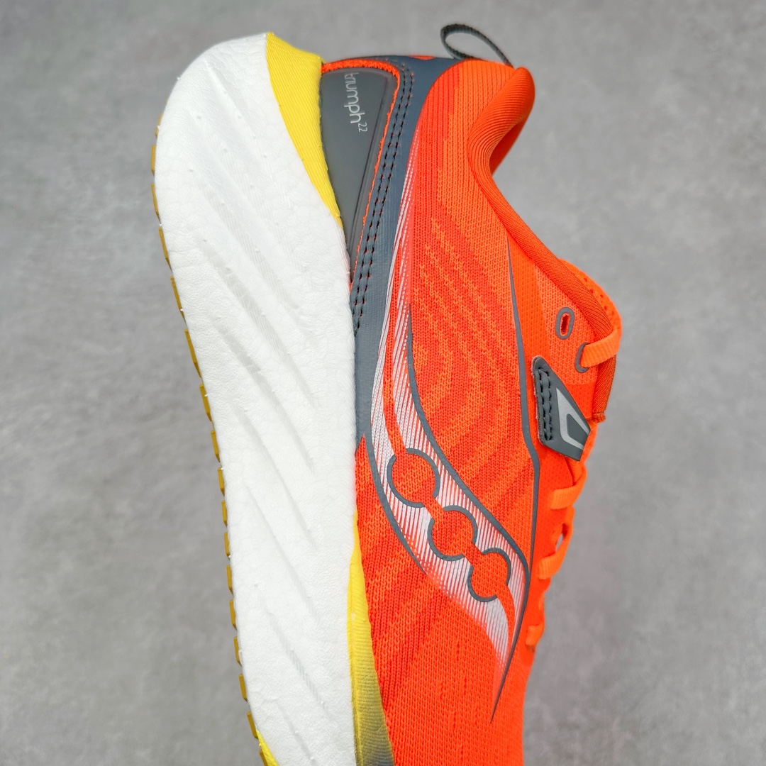 图片[6]-＃SG纯原 Saucony Triumph 22 索康尼胜利22代旗舰级缓震型跑鞋 性能相比前几代再升级：鞋面采用全新升级的工学网设计 贴合脚部更透气 中底部分使用最新的PWRRUN+材质 搭配PWRRUN+鞋垫使中底的大幅加厚 10mm坡差进一步提供缓震、回弹性能 内底则采用了FORMFIT动态适应系统 动态契合脚型 提升包裹性和舒适性 提供更卓越的动态回馈体验 XT-900橡胶大底 可提供良好的抓地力和较强抗磨性能 尺码：35.5 36 36.5 37.5 38 38.5 39 40 40.5 41 42 42.5 43 44 44.5 45-选品中心