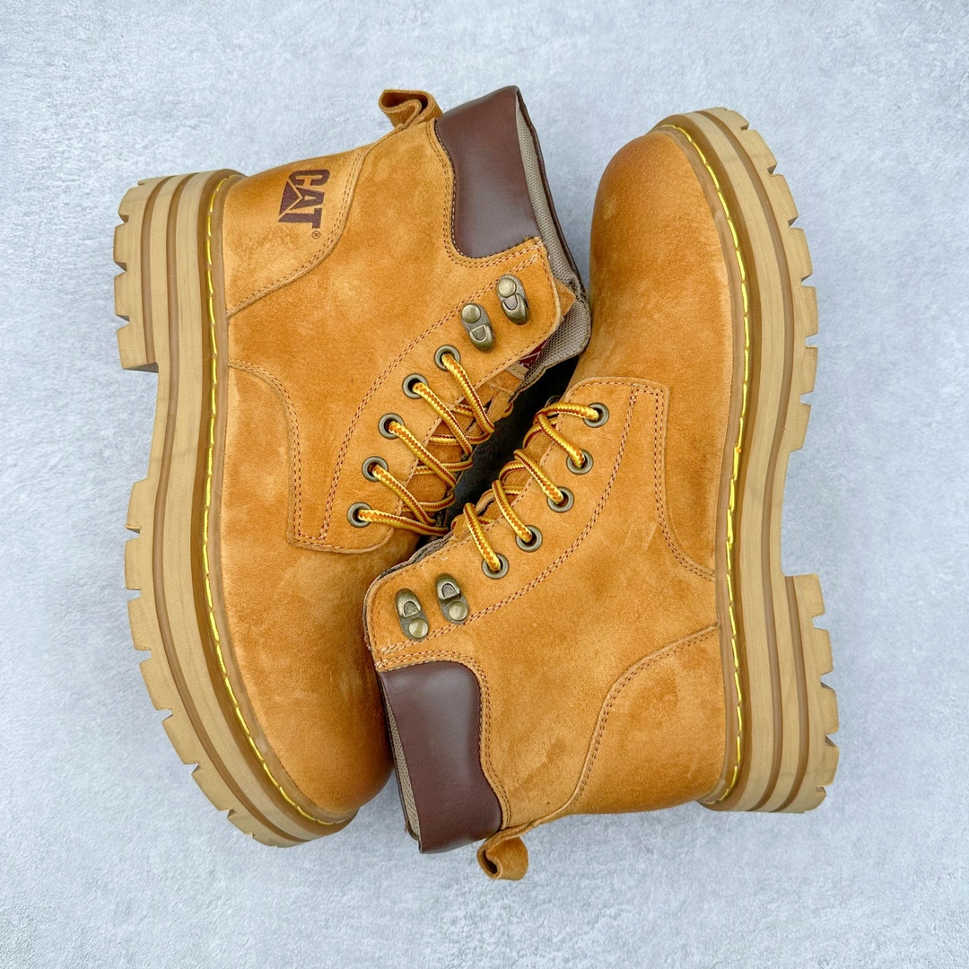 图片[3]-＃特价福利 CAT卡特 硬汉推土机品牌经典百搭户外休闲大黄靴系列 广东大厂品质 24ss秋冬新款 常年主打 时尚潮流搭配 面料釆用意大利进口磨砂牛皮 全鞋真牛皮材料 大底到五金都是代工厂原材料制作 好货不杀猪 首单质量严格把控 全套官网统一包装 今年冬季防寒户外专用 日常随意搭配 型男必备 尺码：38 39 40 41 42 43 44 (偏大一码)-选品中心