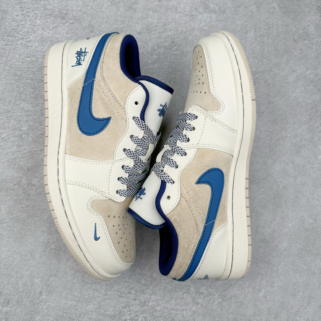 图片[3]-Air Jordan AJ1 Low 低帮系列定制配色 SJ9950-027 原厂内置气垫魔块 A模大底 头层小牛皮 鞋舌AJ原厂专用牛津布+AJ专用反口珍珠布+原厂无杂质高弹内里海棉+特殊封边弹力鞋带 尺码：36 36.5 37.5 38 38.5 39 40 40.5 41 42 42.5 43 44 44.5 45 46-选品中心