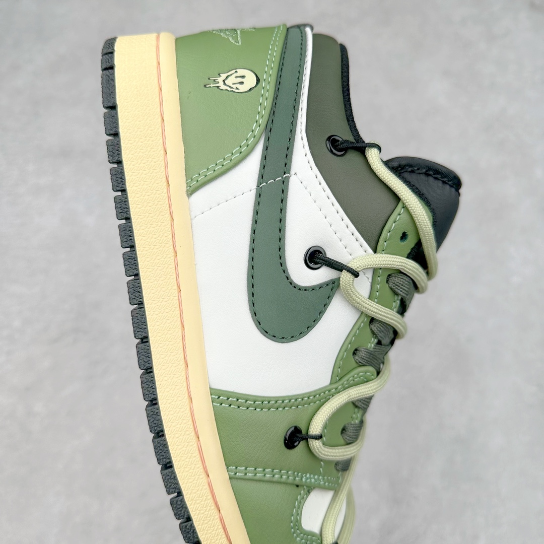 图片[6]-＃纯原特价福利 Air Jordan AJ1 Low 解构绑带低帮系列 原厂内置气垫魔块 A模大底 头层小牛皮 鞋舌AJ原厂专用牛津布+AJ专用反口珍珠布+原厂无杂质高弹内里海棉+特殊封边弹力鞋带 尺码：36 36.5 37.5 38 38.5 39 40 40.5 41 42 42.5 43 44 44.5 45 46 47.5-选品中心