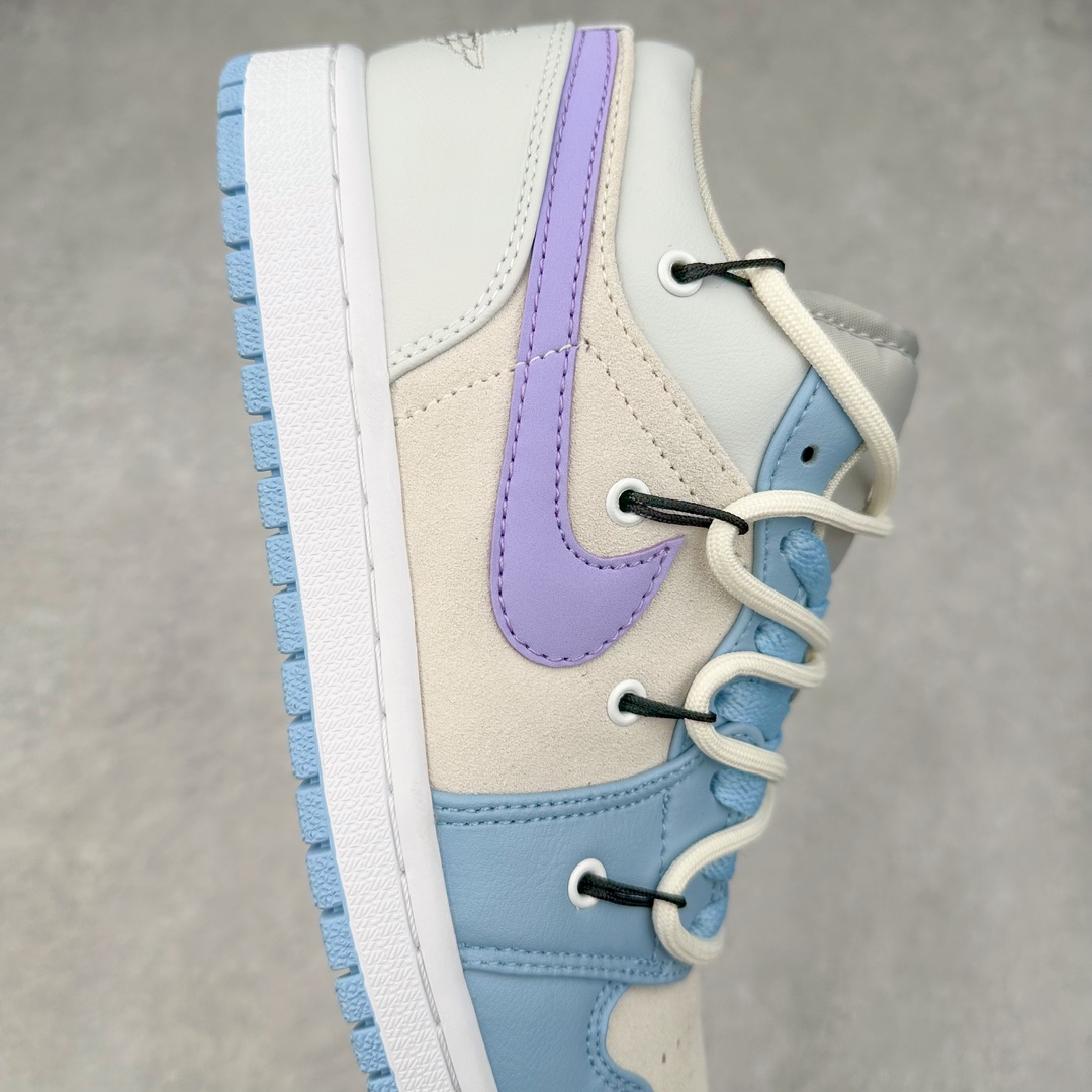 图片[6]-＃纯原特价福利 Air Jordan AJ1 Low 解构绑带低帮系列 原厂内置气垫魔块 A模大底 头层小牛皮 鞋舌AJ原厂专用牛津布+AJ专用反口珍珠布+原厂无杂质高弹内里海棉+特殊封边弹力鞋带 尺码：36 36.5 37.5 38 38.5 39 40 40.5 41 42 42.5 43 44 44.5 45 46 47.5-选品中心