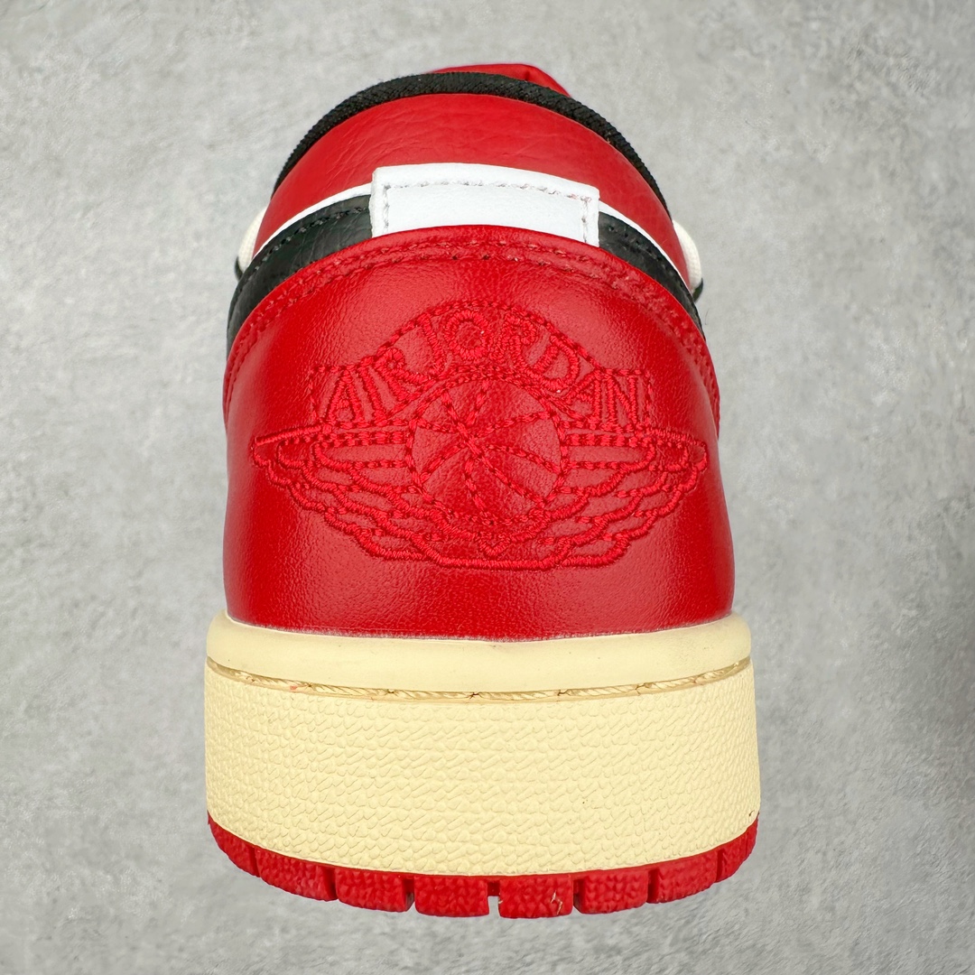 图片[8]-＃纯原特价福利 Air Jordan AJ1 Low 解构绑带低帮系列 原厂内置气垫魔块 A模大底 头层小牛皮 鞋舌AJ原厂专用牛津布+AJ专用反口珍珠布+原厂无杂质高弹内里海棉+特殊封边弹力鞋带 尺码：36 36.5 37.5 38 38.5 39 40 40.5 41 42 42.5 43 44 44.5 45 46 47.5-选品中心