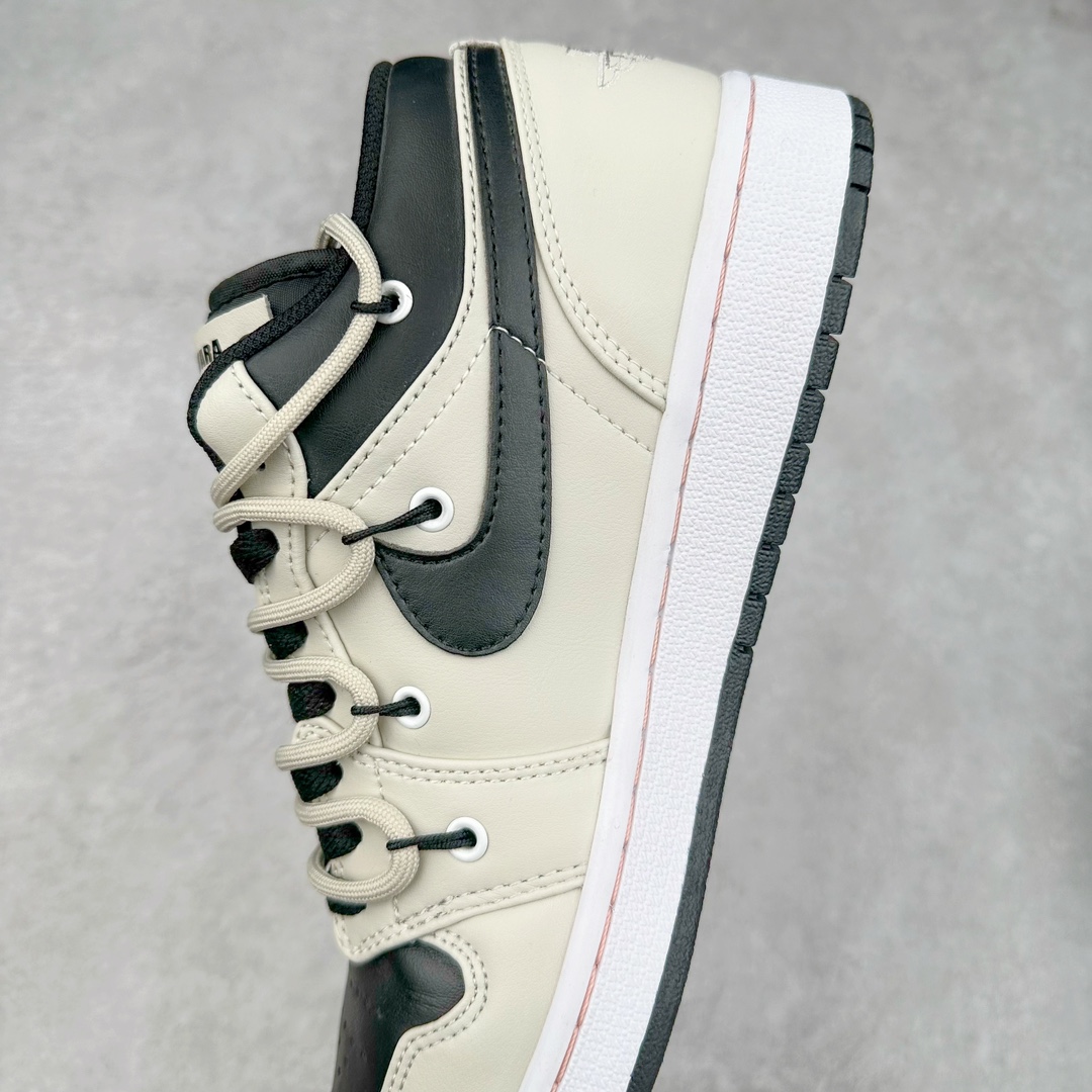 图片[7]-＃纯原特价福利 Air Jordan AJ1 Low 解构绑带低帮系列 原厂内置气垫魔块 A模大底 头层小牛皮 鞋舌AJ原厂专用牛津布+AJ专用反口珍珠布+原厂无杂质高弹内里海棉+特殊封边弹力鞋带 尺码：36 36.5 37.5 38 38.5 39 40 40.5 41 42 42.5 43 44 44.5 45 46 47.5-选品中心