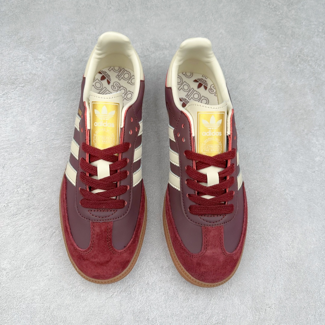 图片[2]-AD Original Samba OG 复古经典轻便板鞋 ID0477 这款桑巴鞋展示了高质量的工艺 带有装饰的超锁缝制和无缝的手感 柔软、柔软的皮革造型和标志性的3条纹完成了精致的外观 正规合身鞋带 鞋面上有绒面鞋垫 橡胶鞋底 享受正畸套筒软感 自50年代首次亮相以来就一直在赢得粉丝的青睐 尺码：36 36.5 37.5 38 38.5 39 40 40.5 41 42 42.5 43 44 44.5 45-选品中心