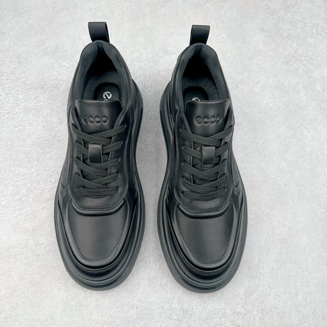 图片[2]-ECCO爱步厚底板鞋男鞋 秋季新款简约时尚真皮休闲鞋 街头ACE系列 顺应复古风格热潮 摩登潮流的厚底板鞋 优质牛皮和柔软织物衬里 提供舒适透气的穿着体验 简约系带设计，可自由调节松紧 随时随地自在出行 马赛克拼色设计为整体造型增添活力 橡胶大底 轻盈缓震 舒适回弹 抓地耐磨 辅以经典的板鞋鞋型 摆脱厚重的笨重感 时刻保持时尚热潮 尺码：38 39 40 41 42 43（皮鞋码）-选品中心