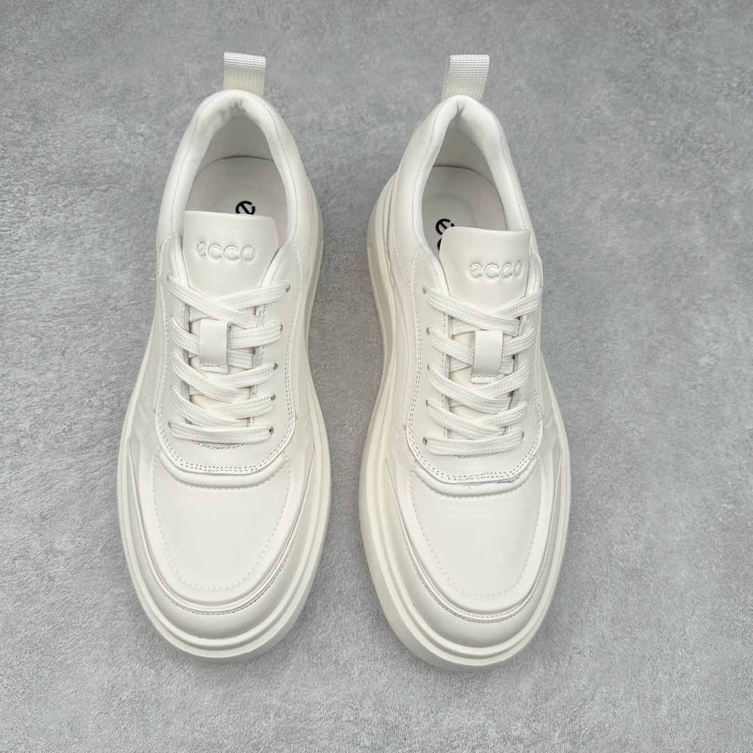 图片[2]-ECCO爱步厚底板鞋男鞋 秋季新款简约时尚真皮休闲鞋 街头ACE系列 顺应复古风格热潮 摩登潮流的厚底板鞋 优质牛皮和柔软织物衬里 提供舒适透气的穿着体验 简约系带设计，可自由调节松紧 随时随地自在出行 马赛克拼色设计为整体造型增添活力 橡胶大底 轻盈缓震 舒适回弹 抓地耐磨 辅以经典的板鞋鞋型 摆脱厚重的笨重感 时刻保持时尚热潮 尺码：38 39 40 41 42 43（皮鞋码）-选品中心