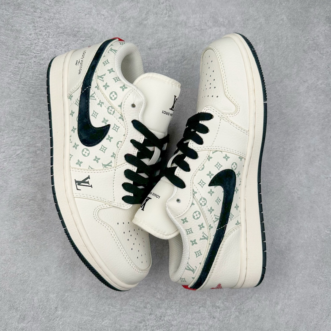 图片[3]-Air Jordan AJ1 Low 低帮系列定制配色 WG8850-009 原厂内置气垫魔块 A模大底 头层小牛皮 鞋舌AJ原厂专用牛津布+AJ专用反口珍珠布+原厂无杂质高弹内里海棉+特殊封边弹力鞋带 尺码：36 36.5 37.5 38 38.5 39 40 40.5 41 42 42.5 43 44 44.5 45 46-选品中心