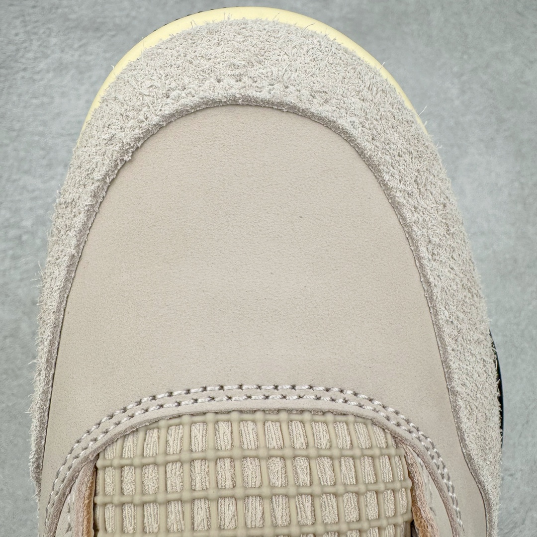 图片[17]-＃GX A Ma Maniére x Air Jordan AJ4 Retro SP\\\”Violet Ore\\\” AMM联名淡粉 FZ4810-200 圈内最强四代 耗时半年巨作 全套原纸板楦头开发 原厂特供皮料加持 确保原汁原味 完美呈现四代版型 一比一鞋头弧度高度鞋身弧度 数据细节工艺流程均保持原鞋一致 原厂TPU网格鞋带扣 正确内里网布 菱角分明不变形无多余毛边 柔软性质感一致于原鞋 市场唯一原厂鞋扣模具 背面可见隐藏注塑口 原厂织唛标 原厂飞人电绣工艺 尾指中部跳三针 独家绑鞋带手法 印刷中底布 四线拉帮 米色美纹纸贴合固定 进口港宝加持 后跟自然饱满 全鞋荧光划线卡点 追求极致完美 每一双都是工艺品 多重QC质检 超越公司货的品控标准 实实在在的免检产品 尺码：40 40.5 41 42 42.5 43 44 44.5 45 46 47.5-选品中心