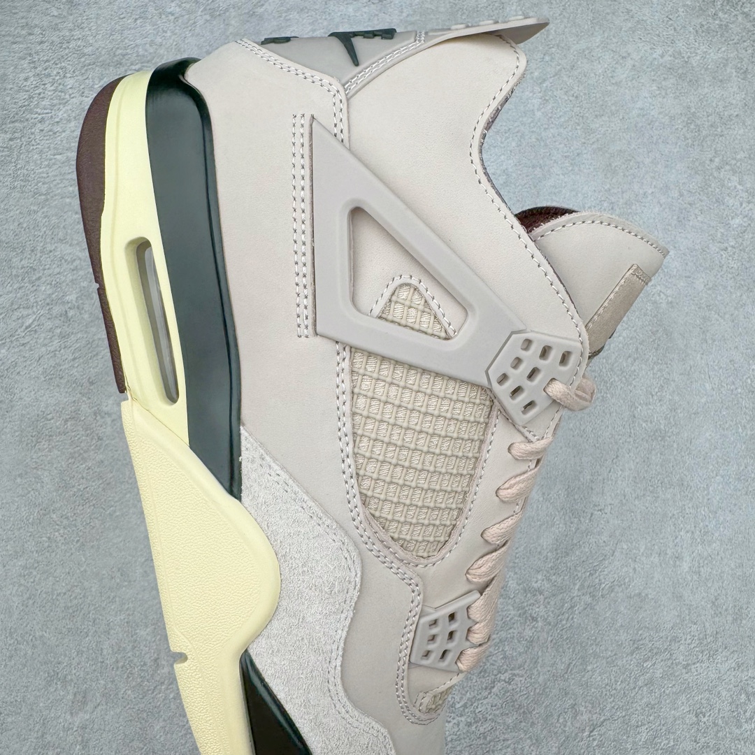 图片[6]-＃GX A Ma Maniére x Air Jordan AJ4 Retro SP\\\”Violet Ore\\\” AMM联名淡粉 FZ4810-200 圈内最强四代 耗时半年巨作 全套原纸板楦头开发 原厂特供皮料加持 确保原汁原味 完美呈现四代版型 一比一鞋头弧度高度鞋身弧度 数据细节工艺流程均保持原鞋一致 原厂TPU网格鞋带扣 正确内里网布 菱角分明不变形无多余毛边 柔软性质感一致于原鞋 市场唯一原厂鞋扣模具 背面可见隐藏注塑口 原厂织唛标 原厂飞人电绣工艺 尾指中部跳三针 独家绑鞋带手法 印刷中底布 四线拉帮 米色美纹纸贴合固定 进口港宝加持 后跟自然饱满 全鞋荧光划线卡点 追求极致完美 每一双都是工艺品 多重QC质检 超越公司货的品控标准 实实在在的免检产品 尺码：40 40.5 41 42 42.5 43 44 44.5 45 46 47.5-选品中心