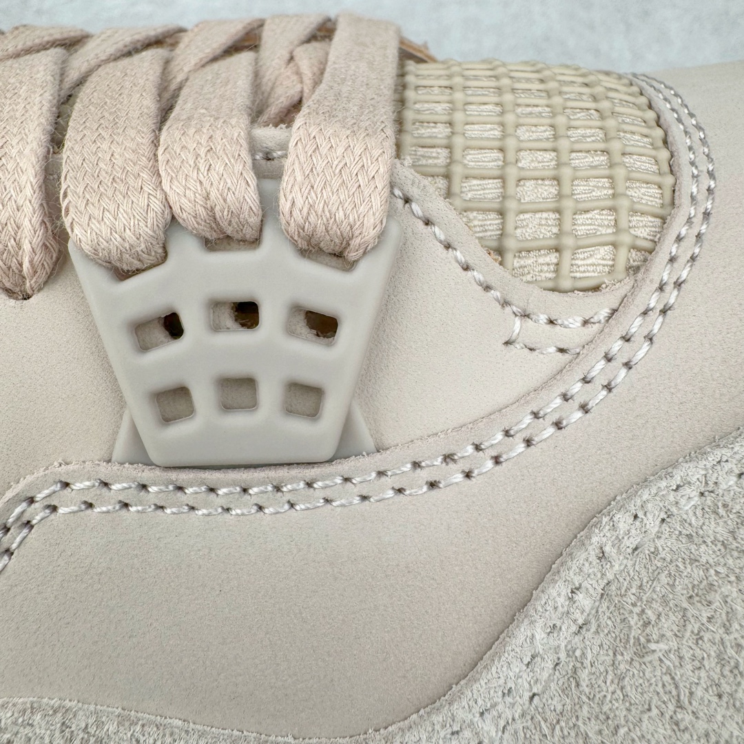 图片[15]-＃GX A Ma Maniére x Air Jordan AJ4 Retro SP\\\”Violet Ore\\\” AMM联名淡粉 FZ4810-200 圈内最强四代 耗时半年巨作 全套原纸板楦头开发 原厂特供皮料加持 确保原汁原味 完美呈现四代版型 一比一鞋头弧度高度鞋身弧度 数据细节工艺流程均保持原鞋一致 原厂TPU网格鞋带扣 正确内里网布 菱角分明不变形无多余毛边 柔软性质感一致于原鞋 市场唯一原厂鞋扣模具 背面可见隐藏注塑口 原厂织唛标 原厂飞人电绣工艺 尾指中部跳三针 独家绑鞋带手法 印刷中底布 四线拉帮 米色美纹纸贴合固定 进口港宝加持 后跟自然饱满 全鞋荧光划线卡点 追求极致完美 每一双都是工艺品 多重QC质检 超越公司货的品控标准 实实在在的免检产品 尺码：40 40.5 41 42 42.5 43 44 44.5 45 46 47.5-选品中心