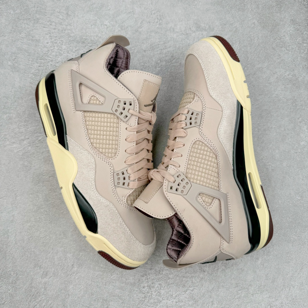 图片[3]-＃GX A Ma Maniére x Air Jordan AJ4 Retro SP\\\”Violet Ore\\\” AMM联名淡粉 FZ4810-200 圈内最强四代 耗时半年巨作 全套原纸板楦头开发 原厂特供皮料加持 确保原汁原味 完美呈现四代版型 一比一鞋头弧度高度鞋身弧度 数据细节工艺流程均保持原鞋一致 原厂TPU网格鞋带扣 正确内里网布 菱角分明不变形无多余毛边 柔软性质感一致于原鞋 市场唯一原厂鞋扣模具 背面可见隐藏注塑口 原厂织唛标 原厂飞人电绣工艺 尾指中部跳三针 独家绑鞋带手法 印刷中底布 四线拉帮 米色美纹纸贴合固定 进口港宝加持 后跟自然饱满 全鞋荧光划线卡点 追求极致完美 每一双都是工艺品 多重QC质检 超越公司货的品控标准 实实在在的免检产品 尺码：40 40.5 41 42 42.5 43 44 44.5 45 46 47.5-选品中心