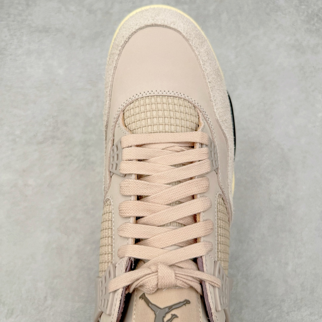 图片[4]-＃GX A Ma Maniére x Air Jordan AJ4 Retro SP\\\”Violet Ore\\\” AMM联名淡粉 FZ4810-200 圈内最强四代 耗时半年巨作 全套原纸板楦头开发 原厂特供皮料加持 确保原汁原味 完美呈现四代版型 一比一鞋头弧度高度鞋身弧度 数据细节工艺流程均保持原鞋一致 原厂TPU网格鞋带扣 正确内里网布 菱角分明不变形无多余毛边 柔软性质感一致于原鞋 市场唯一原厂鞋扣模具 背面可见隐藏注塑口 原厂织唛标 原厂飞人电绣工艺 尾指中部跳三针 独家绑鞋带手法 印刷中底布 四线拉帮 米色美纹纸贴合固定 进口港宝加持 后跟自然饱满 全鞋荧光划线卡点 追求极致完美 每一双都是工艺品 多重QC质检 超越公司货的品控标准 实实在在的免检产品 尺码：40 40.5 41 42 42.5 43 44 44.5 45 46 47.5-选品中心