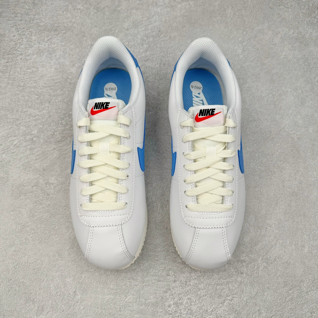 图片[2]-＃JC纯原 NK Classic Cortez Leather 阿甘复古初代皮革慢跑鞋 DN1791-102 实体平台指令订单 全套原纸板楦头开发 原厂数据大底磨具 一比一鞋头弧度高度鞋身弧度 细节品控鞋型随意对比 正确烫金高频细节 公司级标准检验QC 区分市面一切版本 完美复刻阿甘复古鞋型 尺码：35.5 36 36.5 37.5 38 38.5 39 40 40.5 41 42 42.5 43 44 45-选品中心