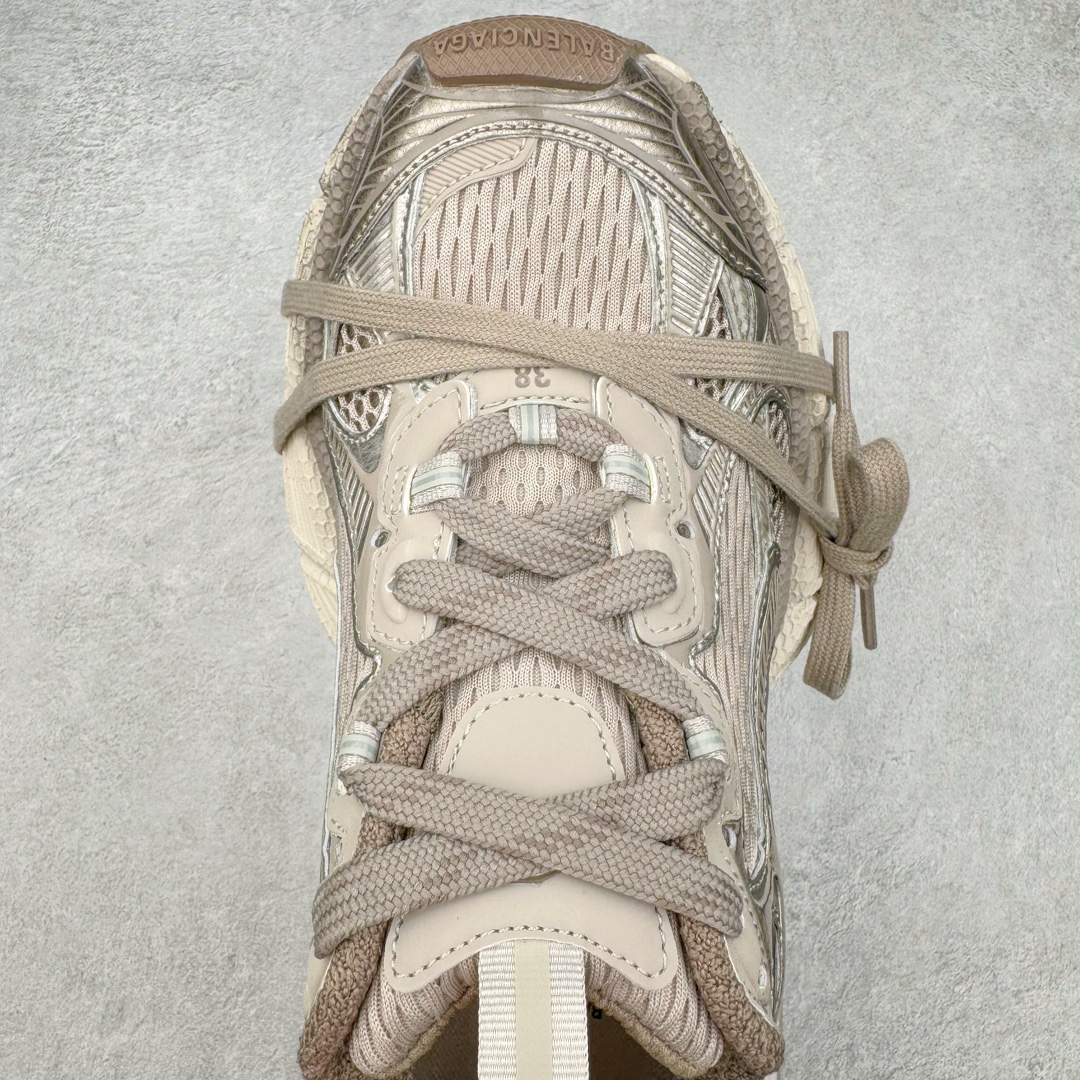 图片[4]-＃XA BALENCIAGA 3XL Sneakers 巴黎世家十代网布系带低帮走秀复古老爹鞋 全套原纸板楦头开发 最原汁原味的灵魂版型 全鞋荧光划线卡点 胶水把控整洁度追求极致完美 每一双都是工艺品 多重QC质检 超越公司货的品控标准 实实在在的免检产品 原盒原配 正确字体电绣 粗细、位置、大小正确 侧边TPU 透气孔匹配意产原版 正确分离大底 TPU软底 原版一致大底LOGO 立体感十足 原厂皮料水洗做旧 采购原厂网纱 不含皮革 网布材料和聚氨酯 磨损效果 鞋头边缘和后帮 Balenciaga 徽标 鞋面和后跟凸印尺码 鞋舌 3XL 橡胶品牌标识和反光细节 鞋帮拉袢和鞋舌拉祥 配反光细节 备用鞋带在鞋履前侧 可在穿着前取下 便于不同造型搭配 正常尺码 尺码：35 36 37 38 39 40 41 42 43 44 45 46-选品中心