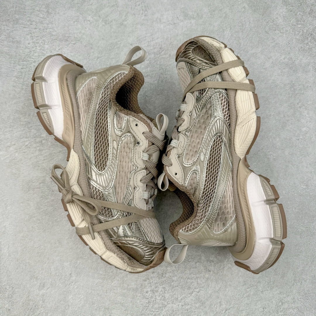 图片[3]-＃XA BALENCIAGA 3XL Sneakers 巴黎世家十代网布系带低帮走秀复古老爹鞋 全套原纸板楦头开发 最原汁原味的灵魂版型 全鞋荧光划线卡点 胶水把控整洁度追求极致完美 每一双都是工艺品 多重QC质检 超越公司货的品控标准 实实在在的免检产品 原盒原配 正确字体电绣 粗细、位置、大小正确 侧边TPU 透气孔匹配意产原版 正确分离大底 TPU软底 原版一致大底LOGO 立体感十足 原厂皮料水洗做旧 采购原厂网纱 不含皮革 网布材料和聚氨酯 磨损效果 鞋头边缘和后帮 Balenciaga 徽标 鞋面和后跟凸印尺码 鞋舌 3XL 橡胶品牌标识和反光细节 鞋帮拉袢和鞋舌拉祥 配反光细节 备用鞋带在鞋履前侧 可在穿着前取下 便于不同造型搭配 正常尺码 尺码：35 36 37 38 39 40 41 42 43 44 45 46-选品中心