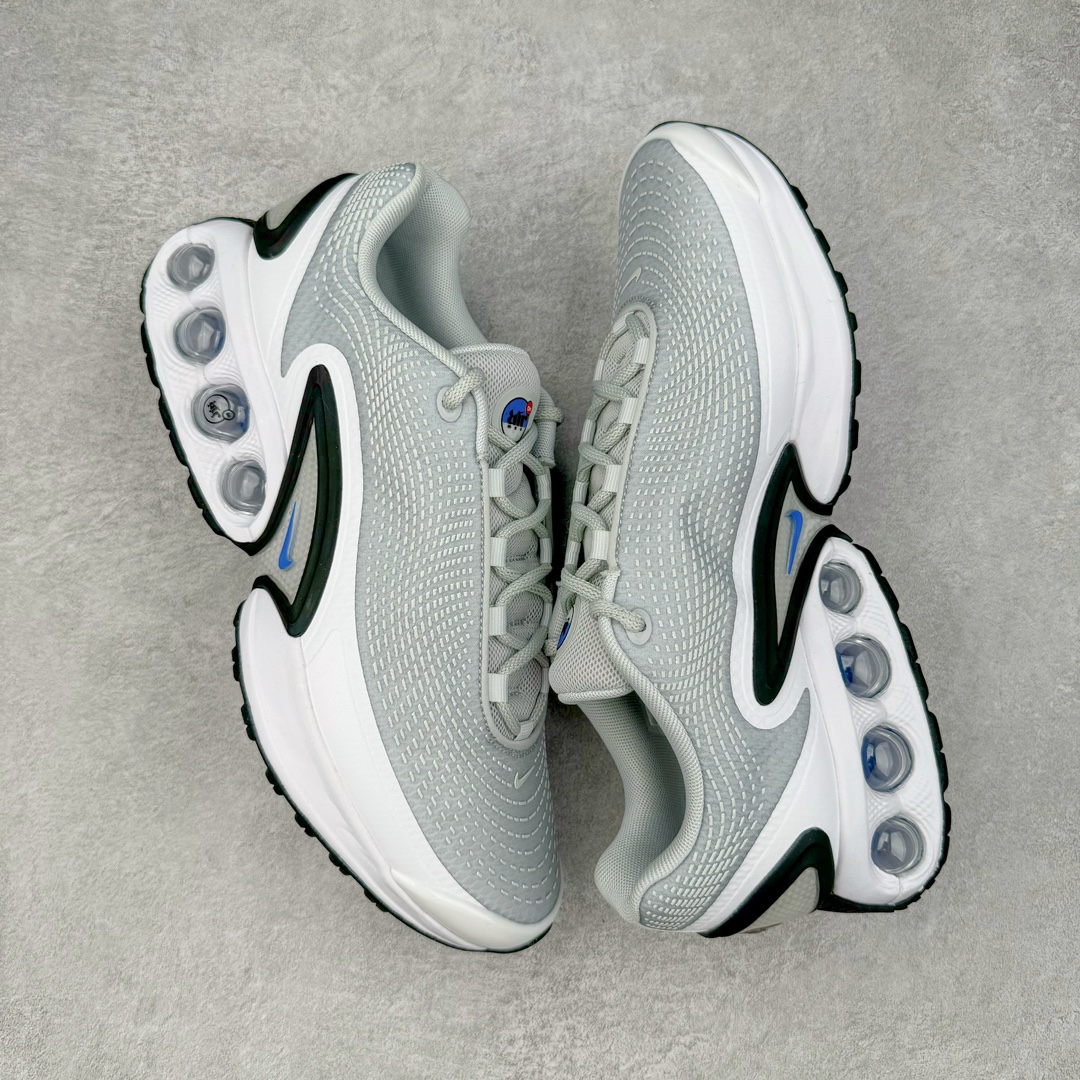 图片[3]-＃Lw纯原 NK Air Max Dn 网布舒适时尚耐磨透气低帮生活气垫休闲鞋 灰色 货号：DV3337-005 鞋面将延续 Air Max 家族的流线型设计 采用纺织布料打造 鞋底则搭载了全新的DynamicAir技术 由双气室和四根管状Nike Air气囊结构组成 鞋身整体以黑色为主色调 搭配橄榄绿色细节点缀 最大的亮点是侧面带有醒目的\\\”Supreme\\\”字样 彰显特殊的联名身份 尺码：36 36.5 37.5 38 38.5 39 40 40.5 41 42 42.5 43 44 44.5 45-选品中心