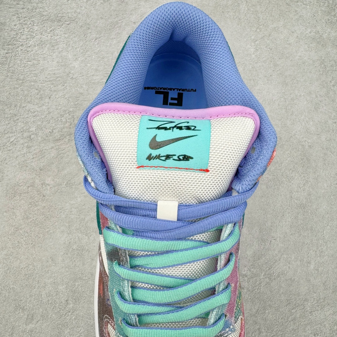 图片[5]-＃M纯原 Futura Laboratories x NK SB Dunk Low 联名白蓝扎染 HF6061-400 圈内最强 零售首选 独家原厂航空铝磨具打磨大底 鞋头坡度极致还原 原盒原配 圈内天花板工艺 原厂冲刀 超高清洁度 全鞋零毛边皮料切割 全套原楦原模倾力打造完美版型 采用原厂百宏鞋带以及原厂百宏织唛舌标 内标可供原厂几率过验 原厂中底布黄色点胶 原厂中底布拉帮走线遵循公司‼️尺码：36 36.5 37.5 38 38.5 39 40 40.5 41 42 42.5 43 44 44.5 45 46 47.5-选品中心