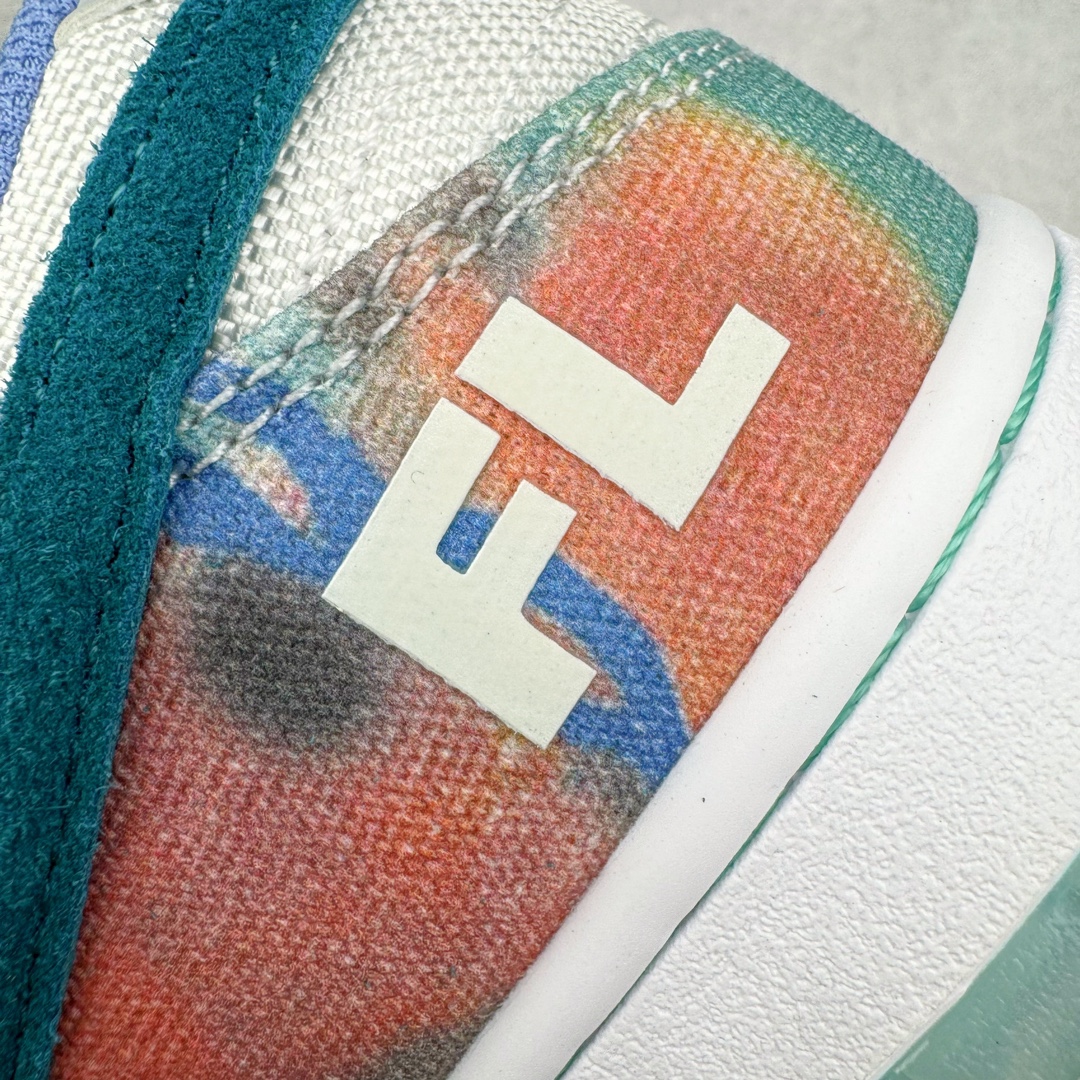 图片[14]-＃M纯原 Futura Laboratories x NK SB Dunk Low 联名白蓝扎染 HF6061-400 圈内最强 零售首选 独家原厂航空铝磨具打磨大底 鞋头坡度极致还原 原盒原配 圈内天花板工艺 原厂冲刀 超高清洁度 全鞋零毛边皮料切割 全套原楦原模倾力打造完美版型 采用原厂百宏鞋带以及原厂百宏织唛舌标 内标可供原厂几率过验 原厂中底布黄色点胶 原厂中底布拉帮走线遵循公司‼️尺码：36 36.5 37.5 38 38.5 39 40 40.5 41 42 42.5 43 44 44.5 45 46 47.5-选品中心