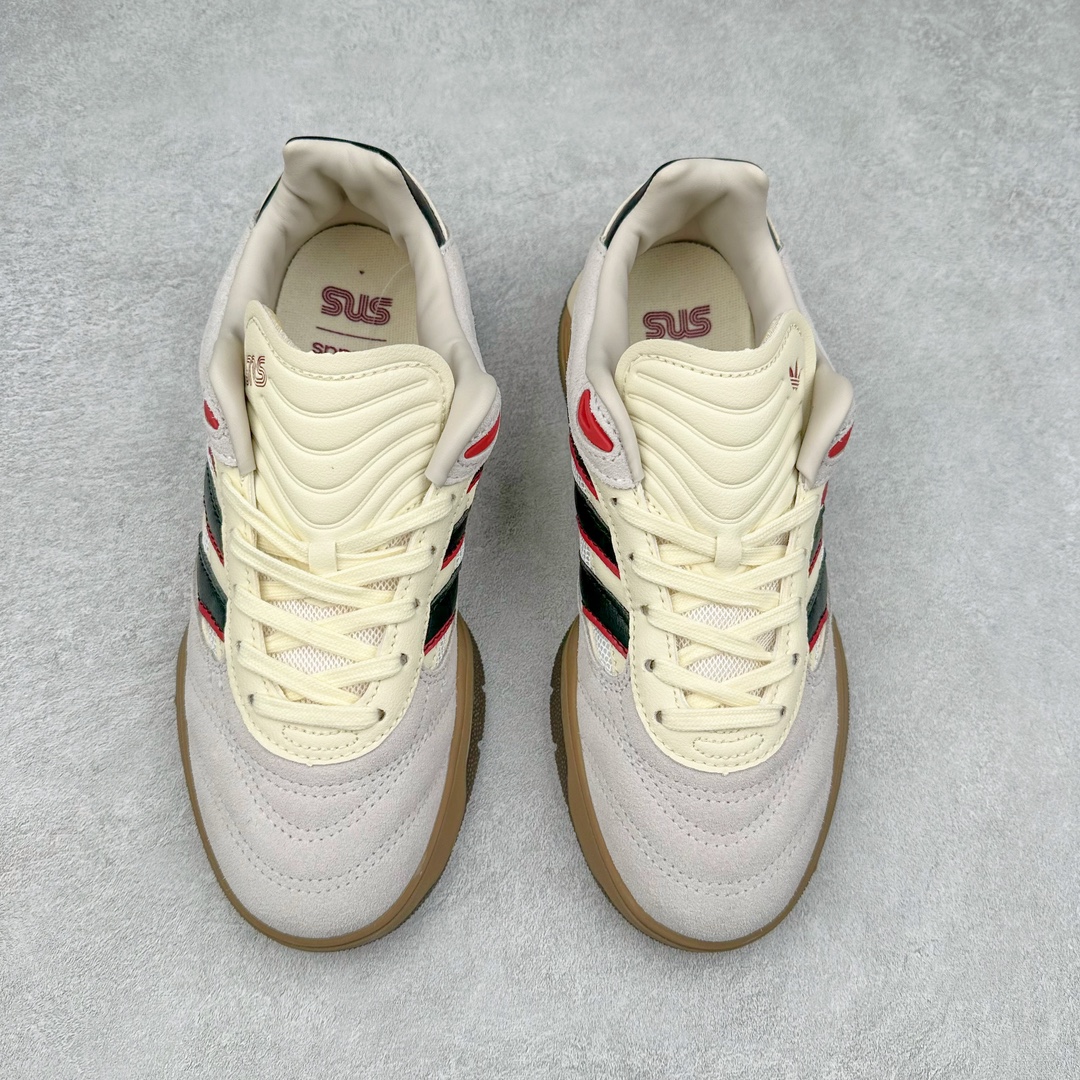 图片[2]-AD Predator Mundial 猎鹰世界杯系列德训足球风百搭低帮休闲运动鞋 IE6244 继充满怀旧气息的 Predator 24 获得巨大成功之后，adidas Originals 为我们带来了Predator Mundial——一款纯粹的生活方式单品，承载了 Copa Mundial 的历史和传统，结合了 Predator 的性能美学，并重新包装为街道。它最初有两种配色：经典的“Core Black/Cloud White/Crystal White”外观，其中还加入了红色来完成传统的 Predator 外观，以及,它淡化了颜色链接到 Predator，以获得更加生活方式主导的外观。 尺码：36 36⅔ 37⅓ 38 38⅔ 39⅓ 40 40⅔ 41⅓ 42 42⅔ 43⅓ 44 45-选品中心