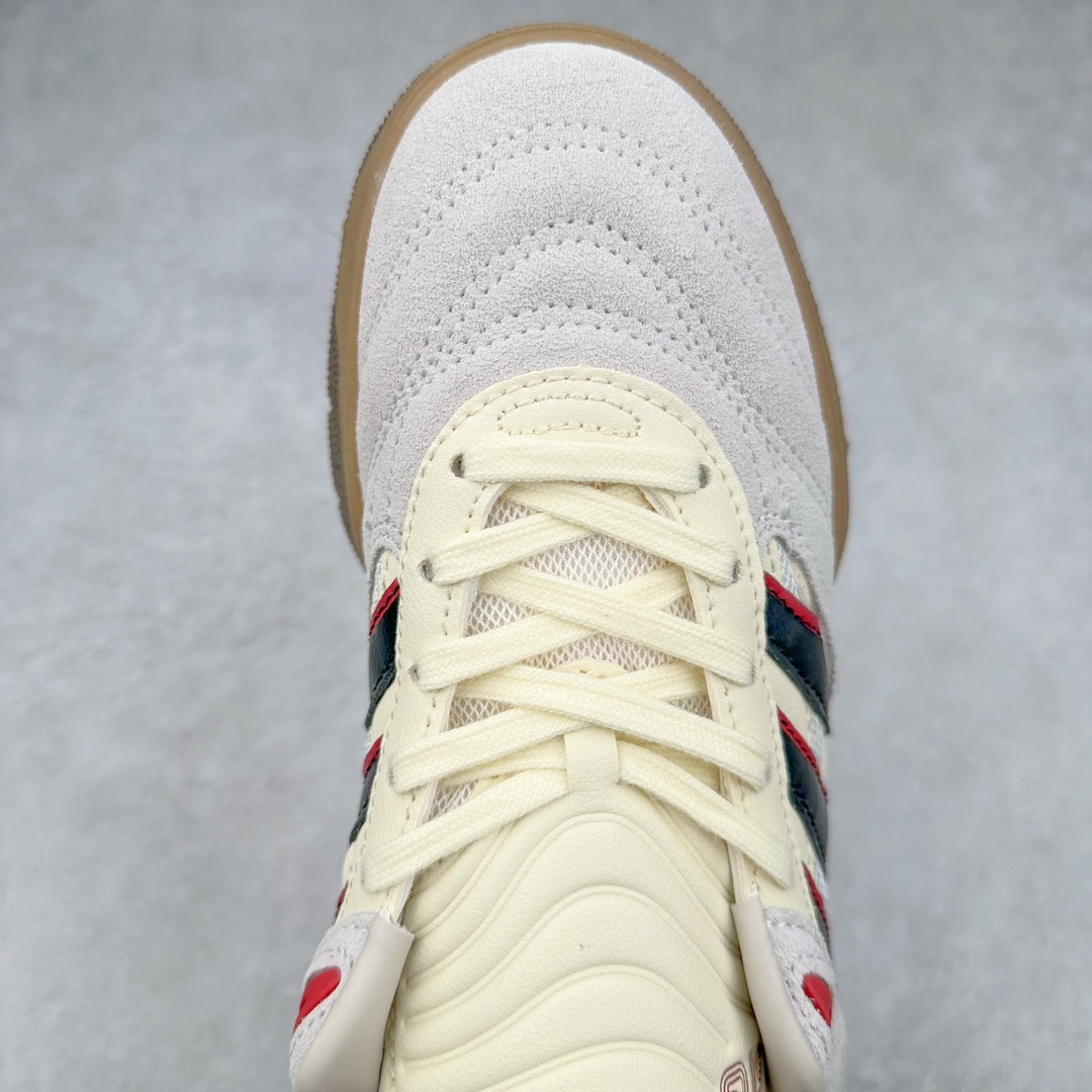 图片[4]-AD Predator Mundial 猎鹰世界杯系列德训足球风百搭低帮休闲运动鞋 IE6244 继充满怀旧气息的 Predator 24 获得巨大成功之后，adidas Originals 为我们带来了Predator Mundial——一款纯粹的生活方式单品，承载了 Copa Mundial 的历史和传统，结合了 Predator 的性能美学，并重新包装为街道。它最初有两种配色：经典的“Core Black/Cloud White/Crystal White”外观，其中还加入了红色来完成传统的 Predator 外观，以及,它淡化了颜色链接到 Predator，以获得更加生活方式主导的外观。 尺码：36 36⅔ 37⅓ 38 38⅔ 39⅓ 40 40⅔ 41⅓ 42 42⅔ 43⅓ 44 45-选品中心