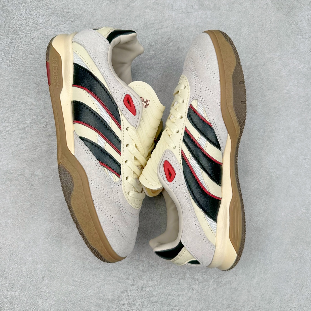 图片[3]-AD Predator Mundial 猎鹰世界杯系列德训足球风百搭低帮休闲运动鞋 IE6244 继充满怀旧气息的 Predator 24 获得巨大成功之后，adidas Originals 为我们带来了Predator Mundial——一款纯粹的生活方式单品，承载了 Copa Mundial 的历史和传统，结合了 Predator 的性能美学，并重新包装为街道。它最初有两种配色：经典的“Core Black/Cloud White/Crystal White”外观，其中还加入了红色来完成传统的 Predator 外观，以及,它淡化了颜色链接到 Predator，以获得更加生活方式主导的外观。 尺码：36 36⅔ 37⅓ 38 38⅔ 39⅓ 40 40⅔ 41⅓ 42 42⅔ 43⅓ 44 45-选品中心